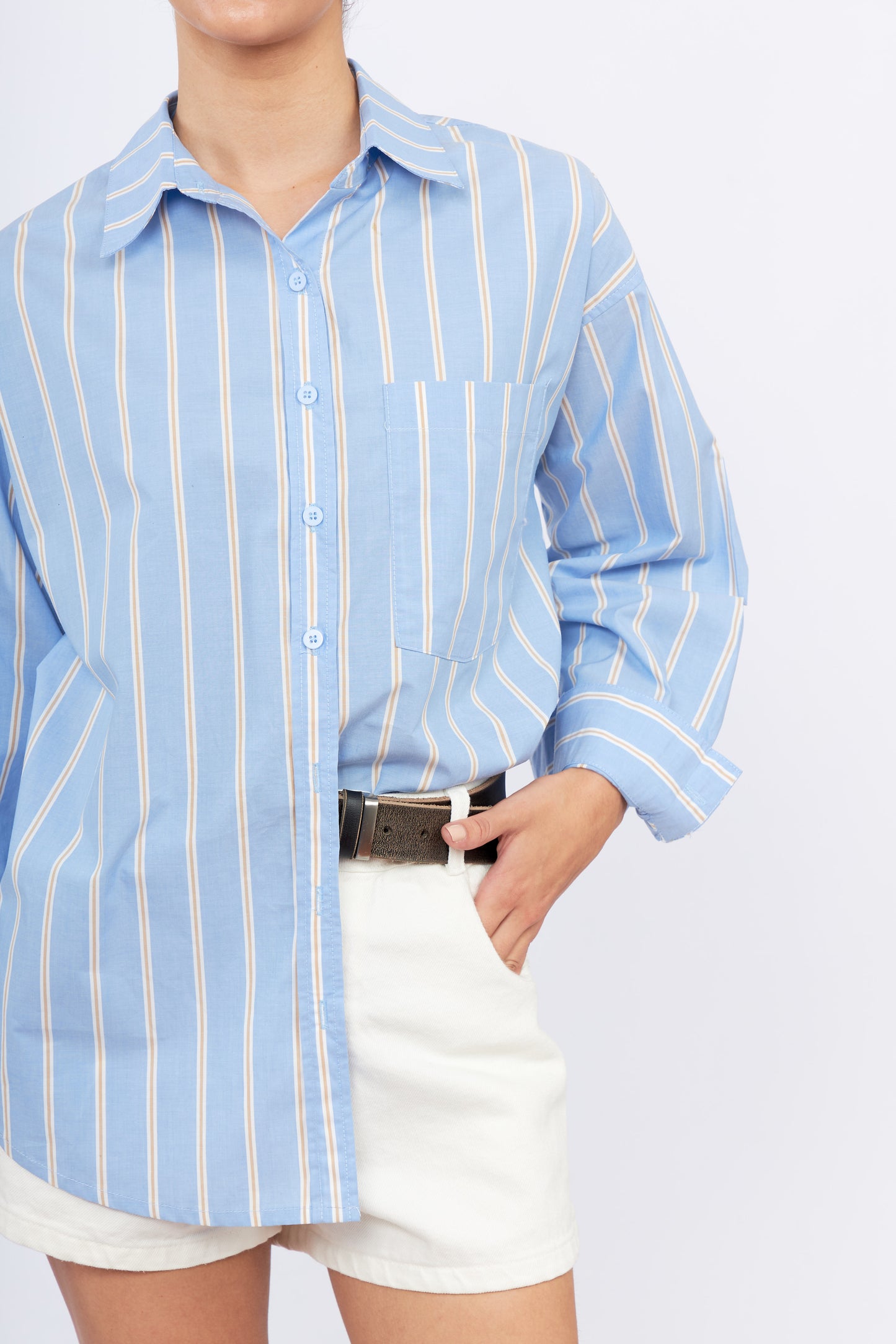 Camisa Dallas Line Celeste