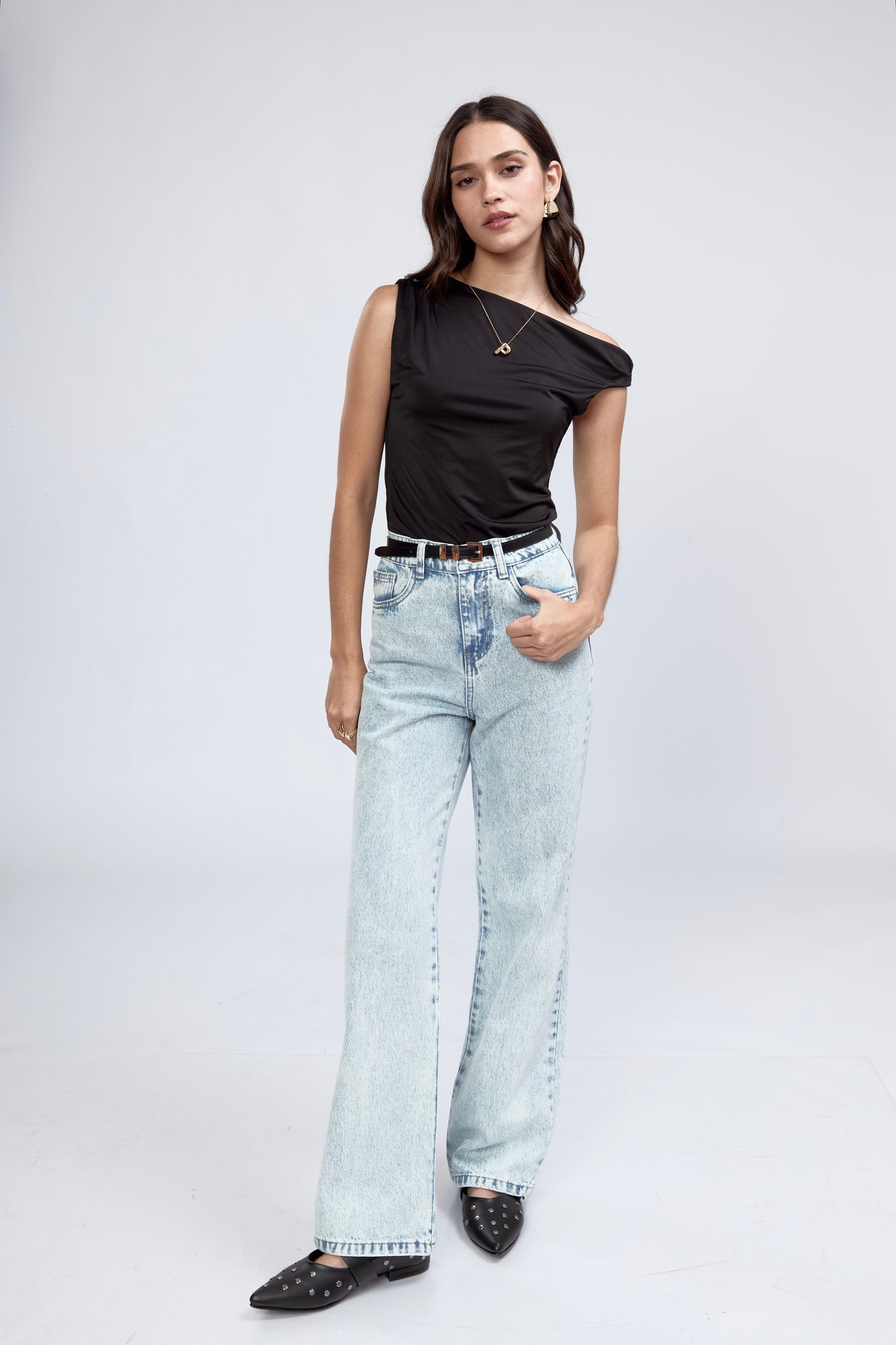 Pantalón Morelia Recto Celeste Claro