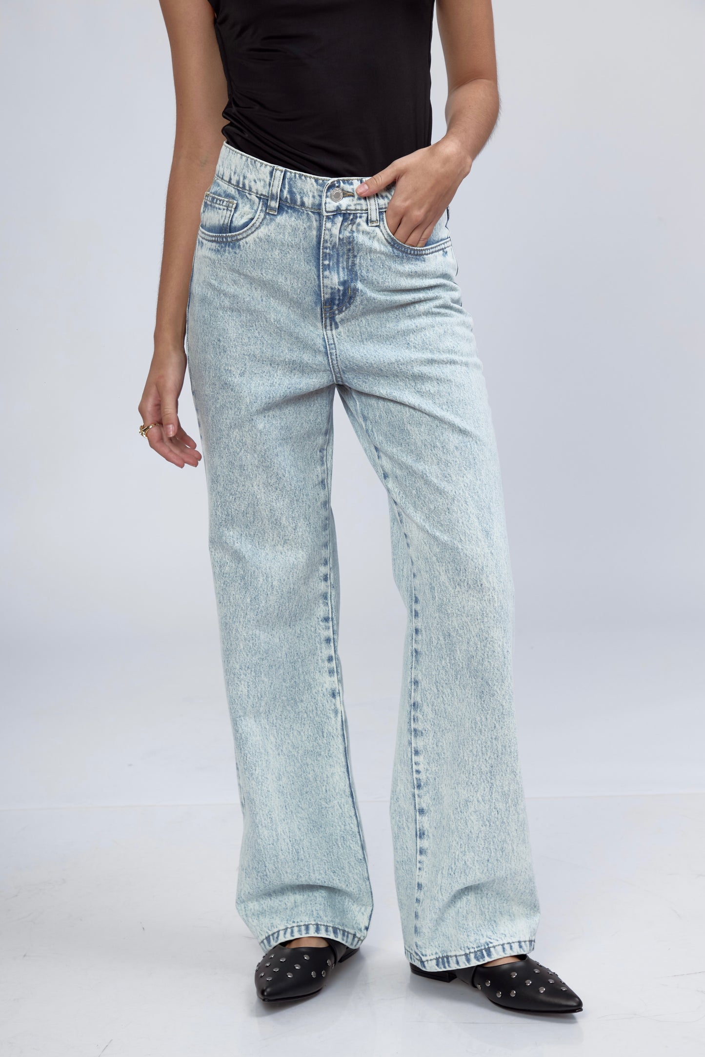 Pantalón Morelia Recto Celeste Claro