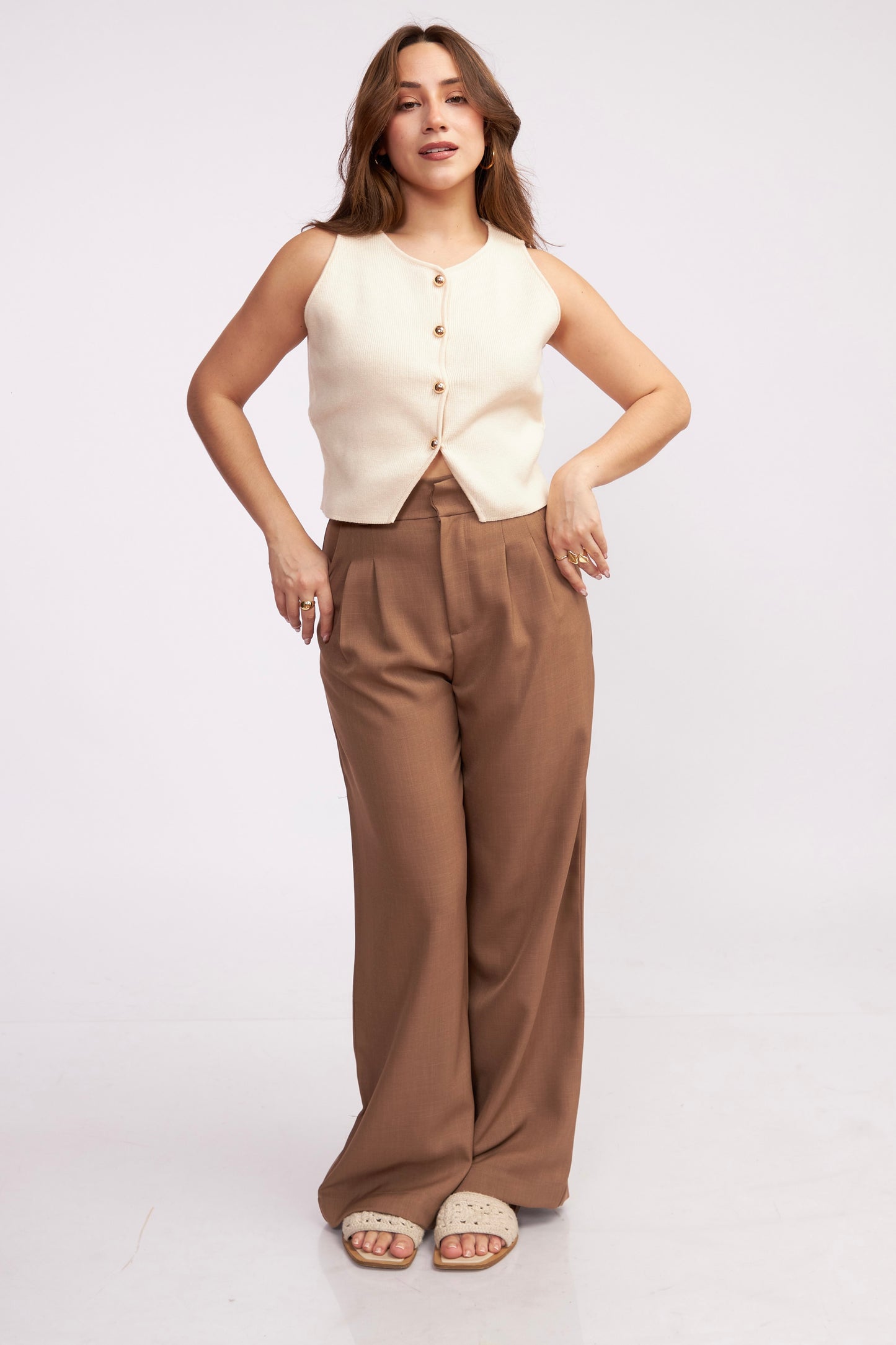 Giorgia Pant Marrón