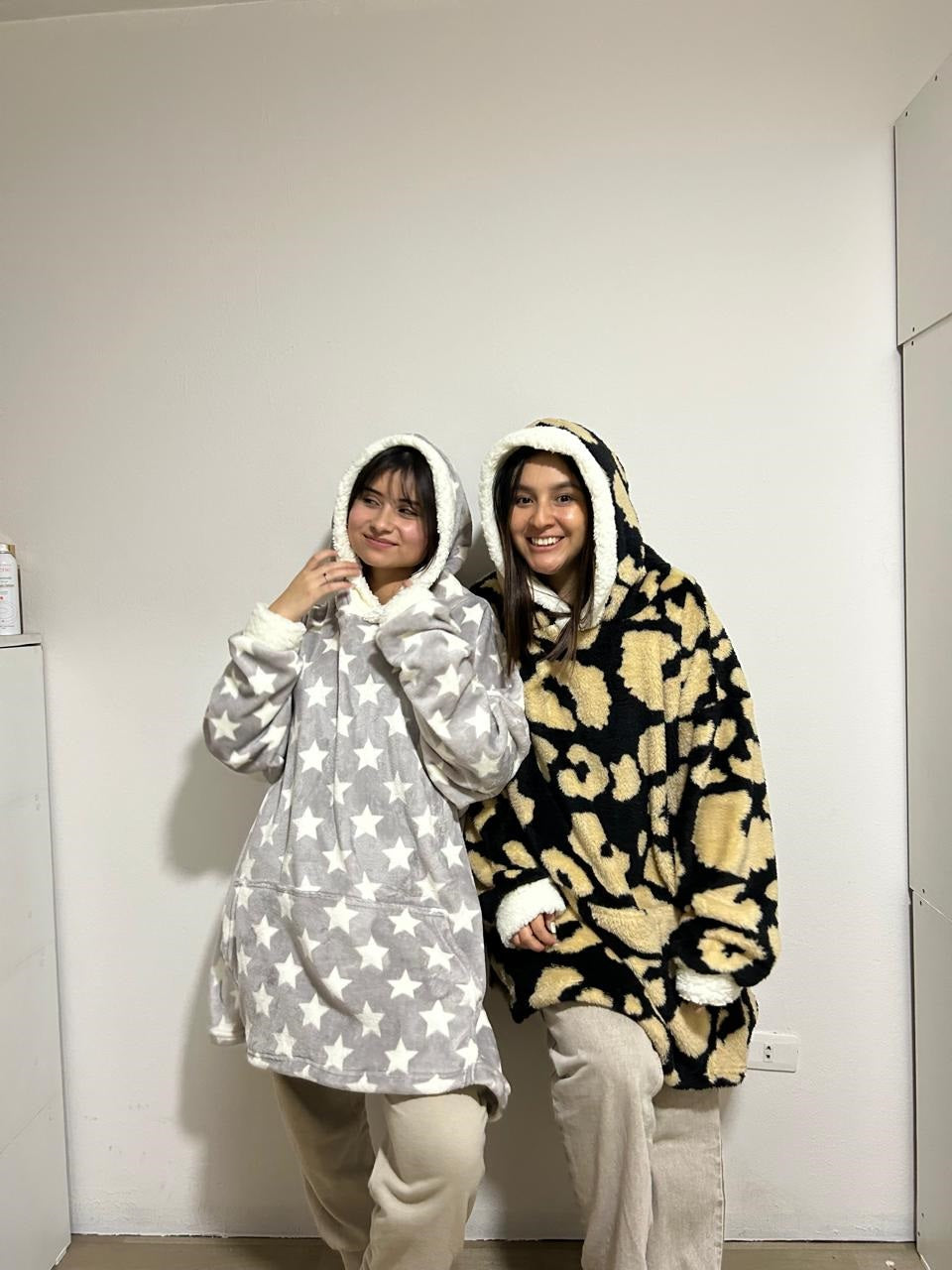 Polerón gigante Negro print