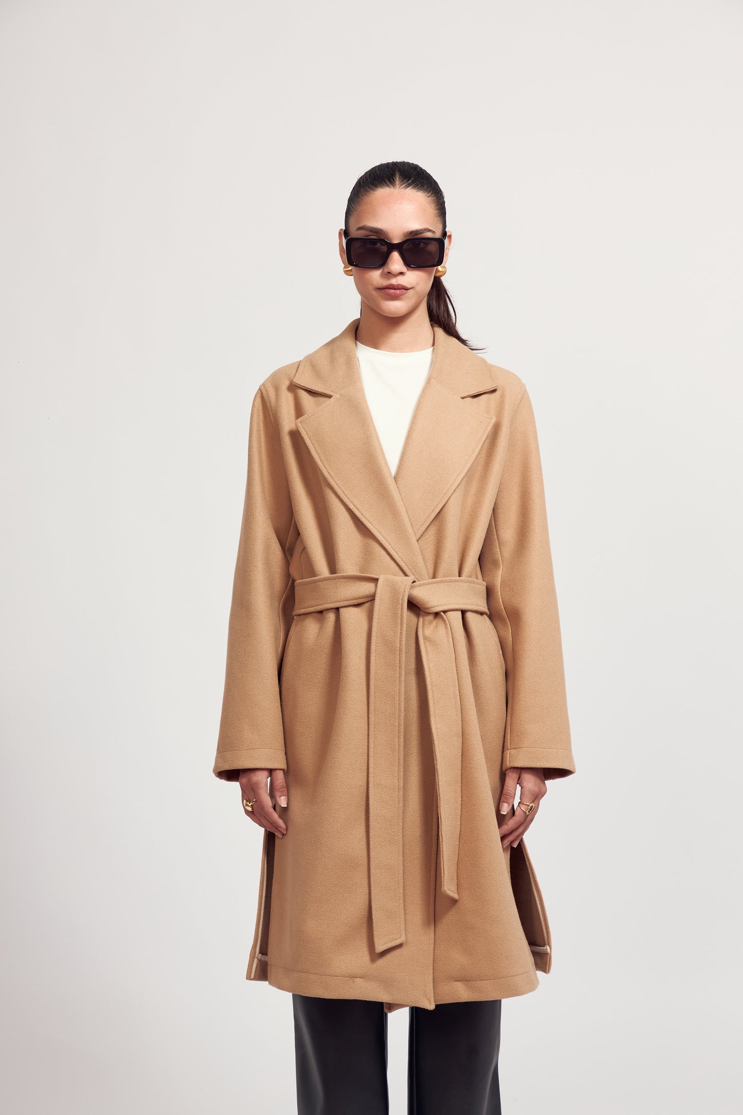 Abrigo de Paño Venecia Beige