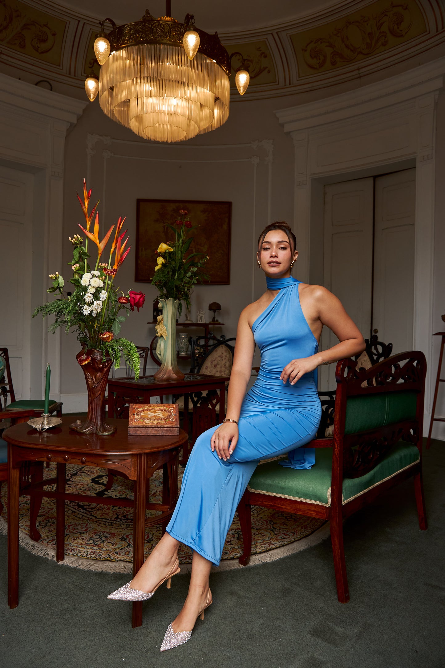 Vestido Helena Cobalto