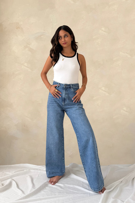 Pant Wide leg celeste
