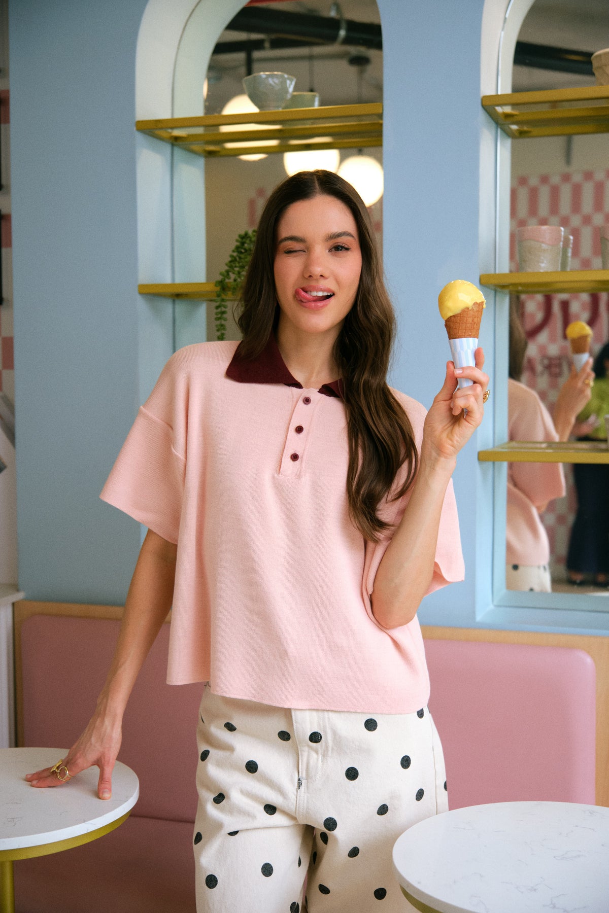 Polo Camisero Helado Sabor Frutos Rojos (Rosado con Vino)