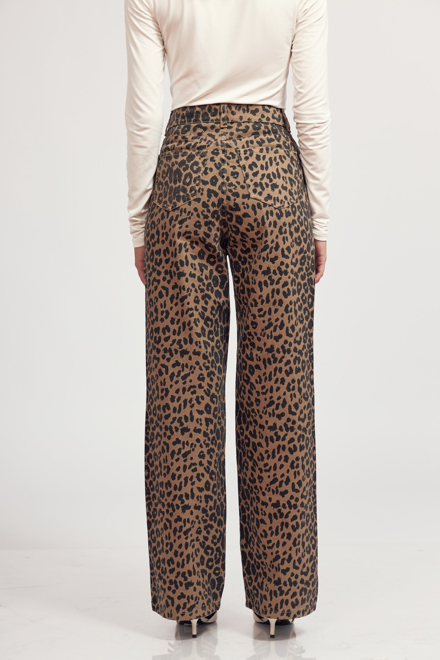 Pant Robbie Animal print marrón