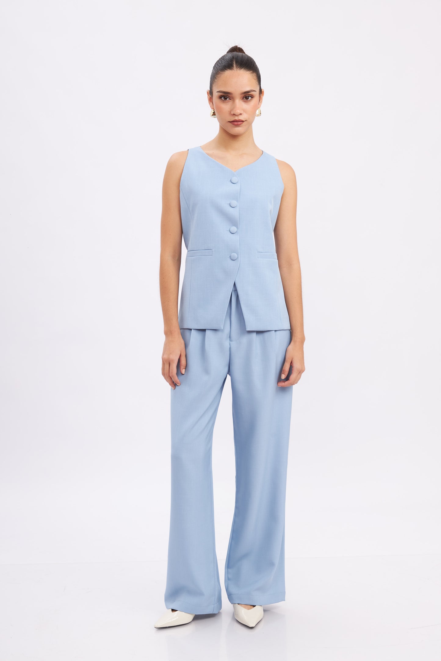 Chaleco Kendall Celeste