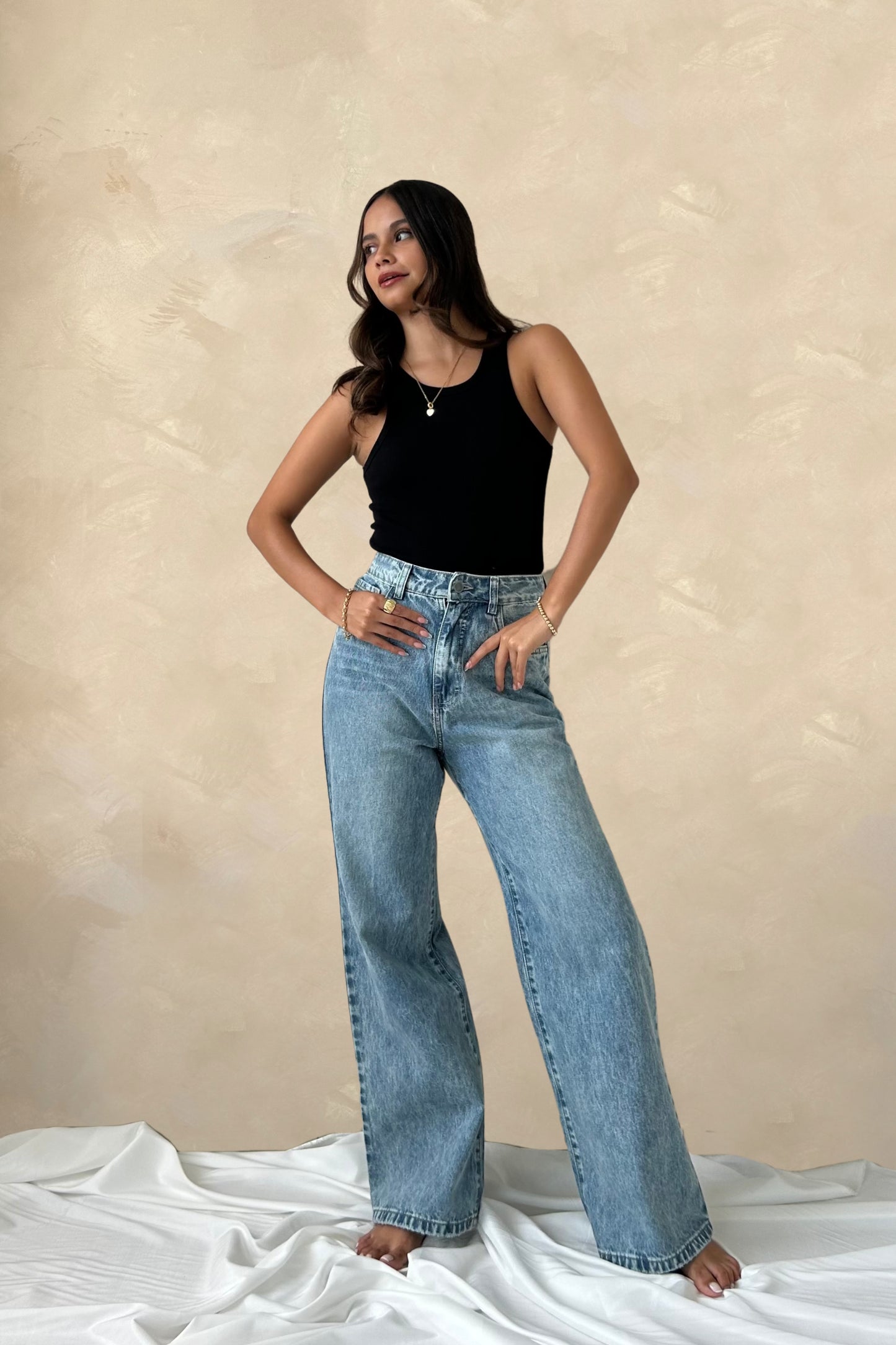 Pant Wide leg verdoso