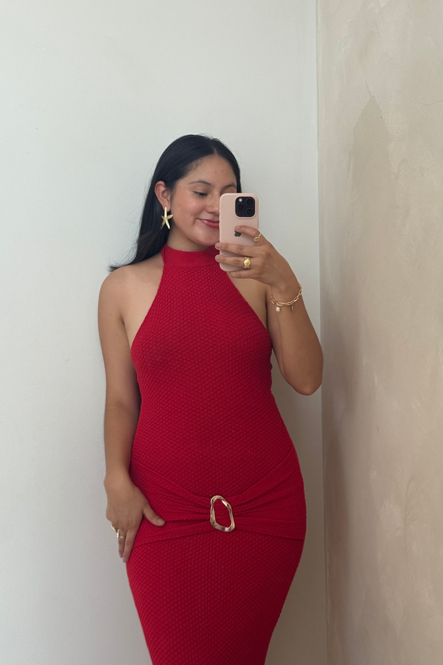 PRE-ORDEN Vestido Bilbao rojo