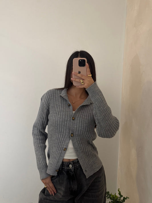 Cárdigan Cuzco Plomo