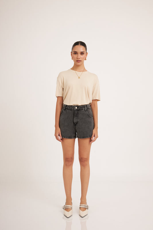 MOM SHORT SARAH NEGRO