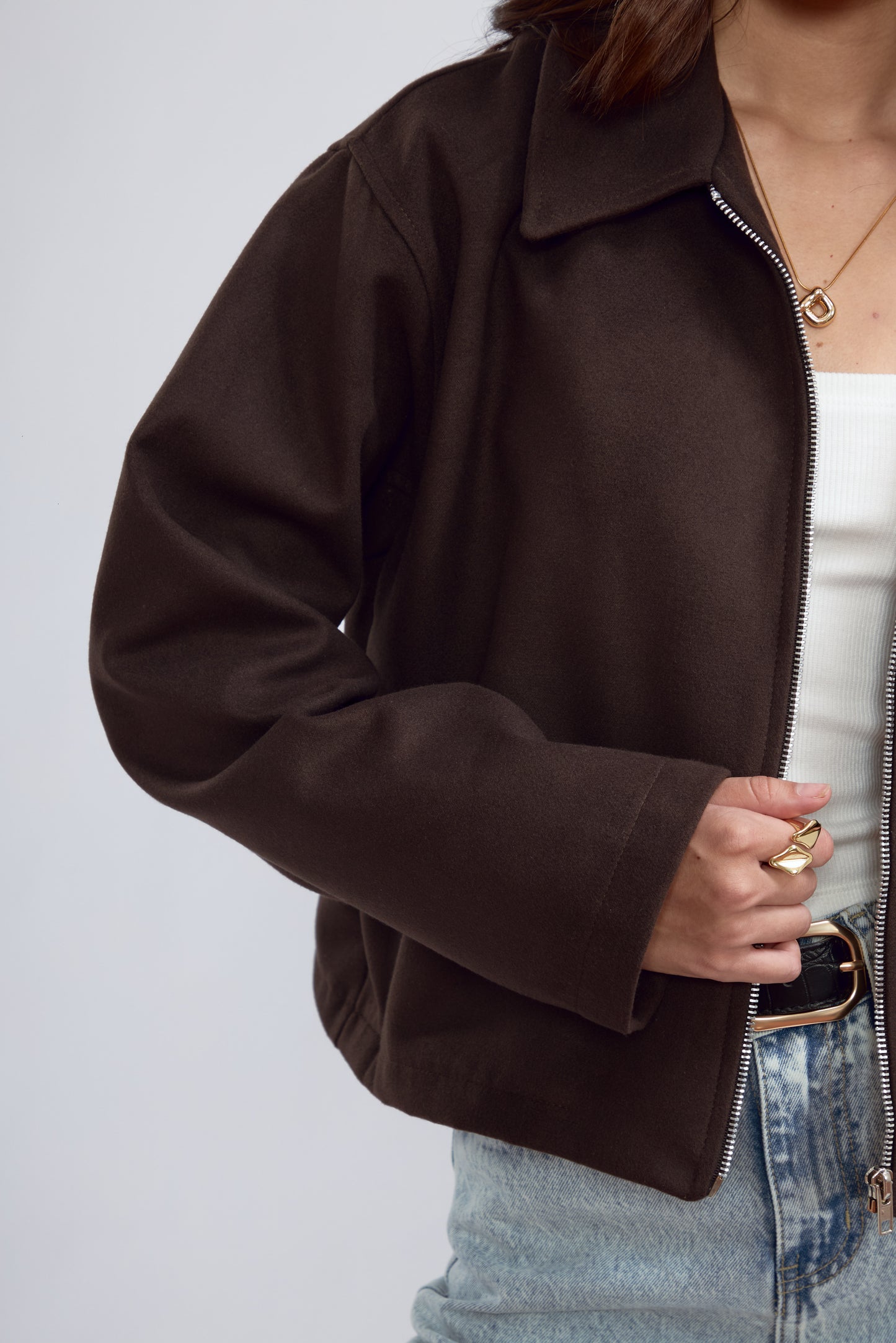 Jacket Alana Marrón Oscuro
