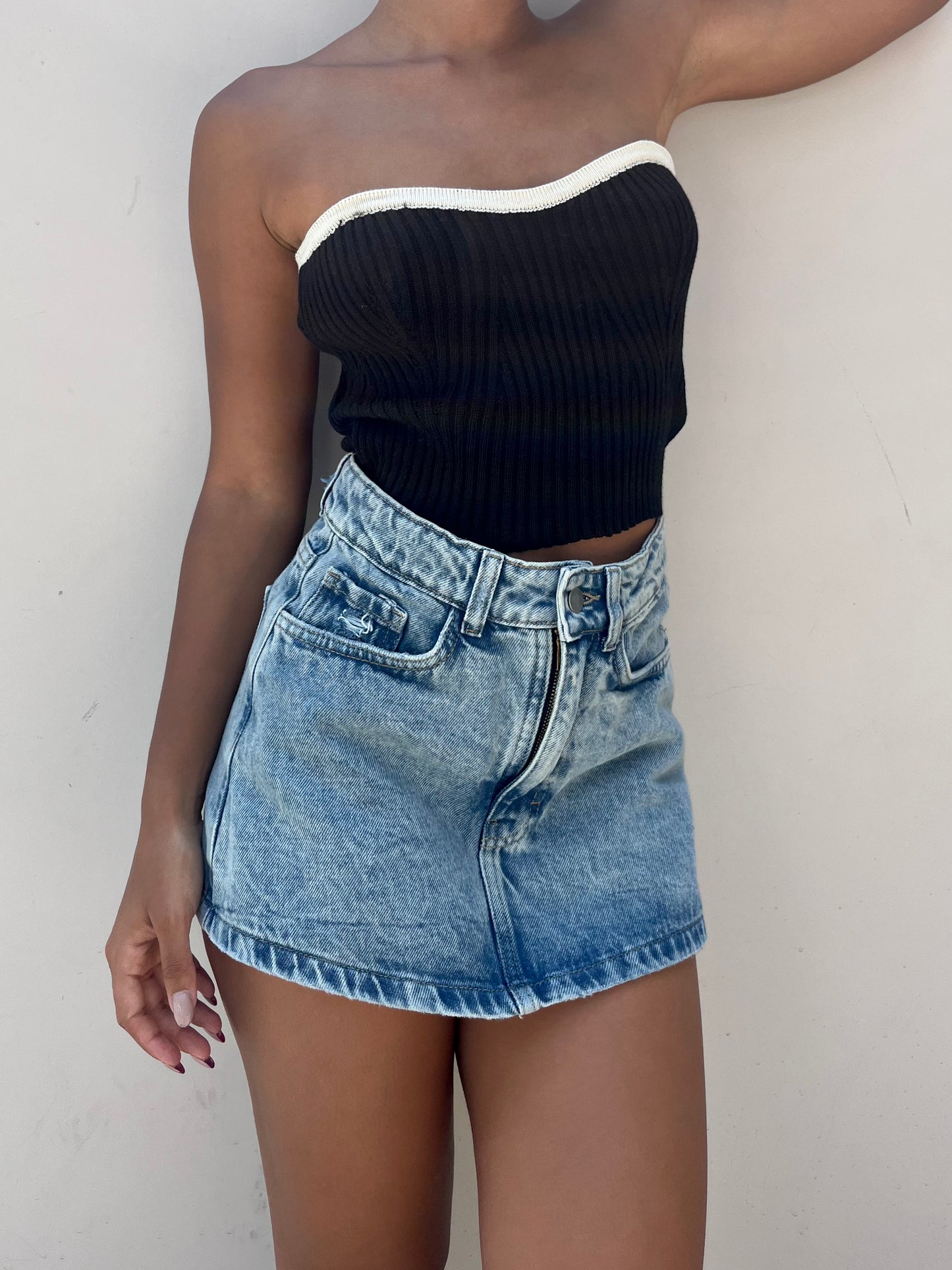 FALDA SHORT DENIM
