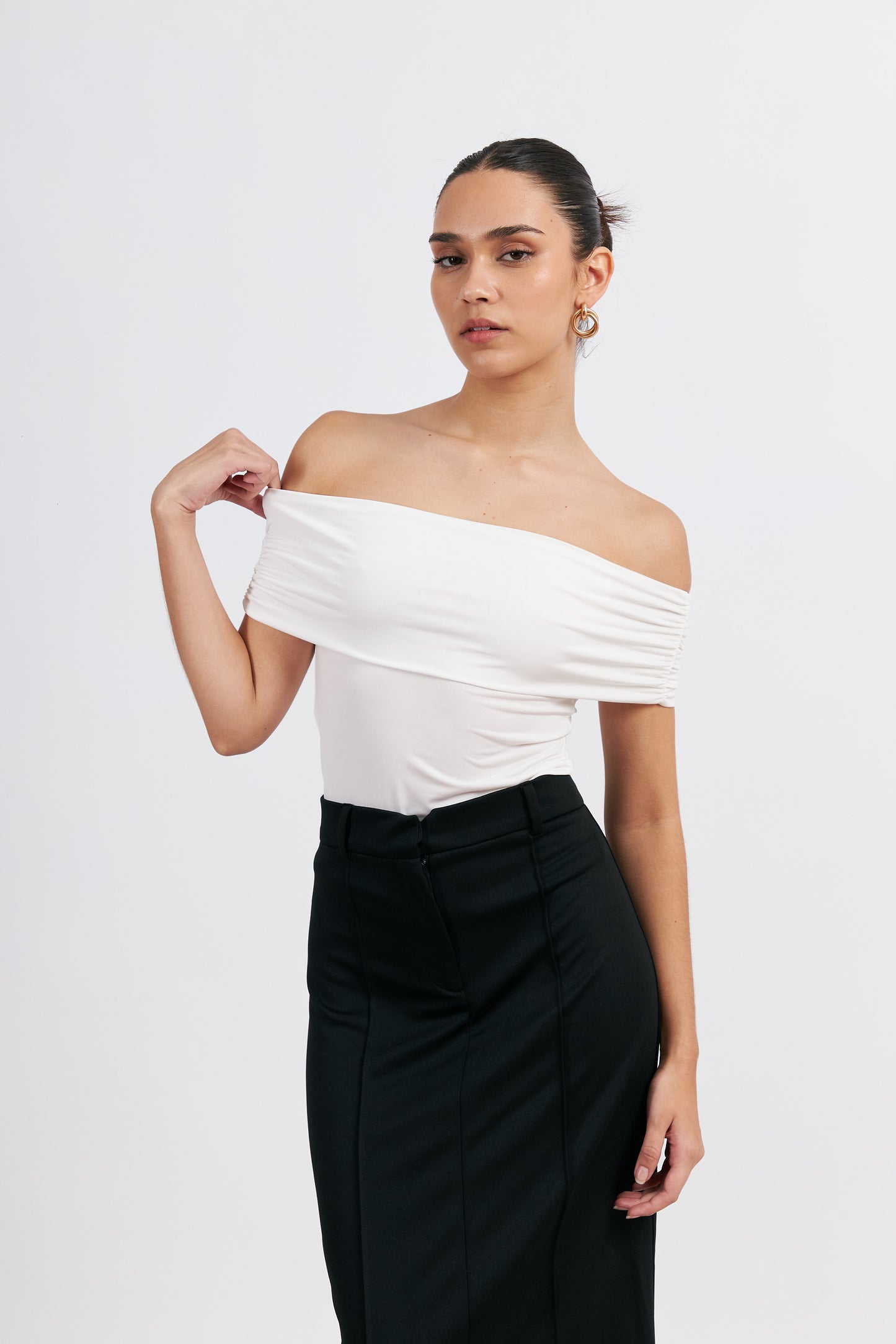 Maxifalda sienna negro