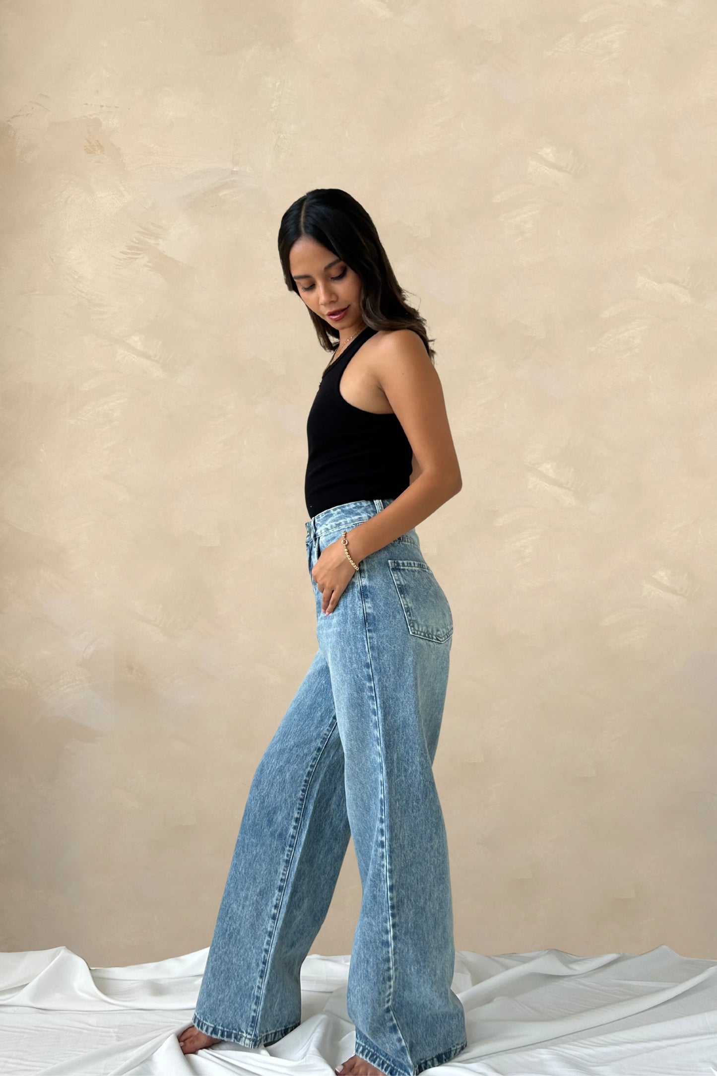 Pant Wide leg verdoso