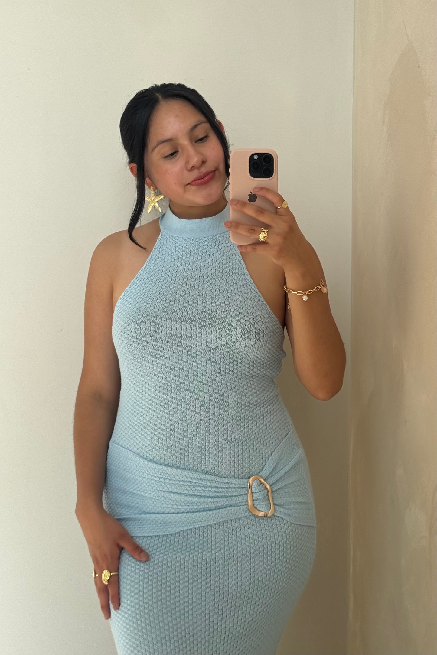 PRE-ORDEN Vestido Bilbao celeste