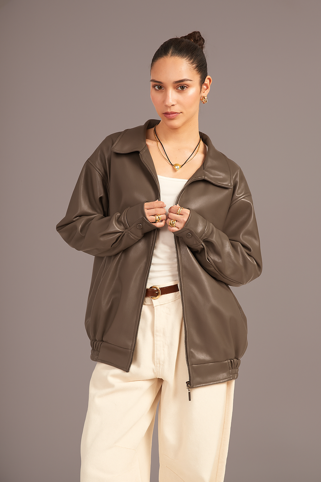 Bomber Jacket René Marrón