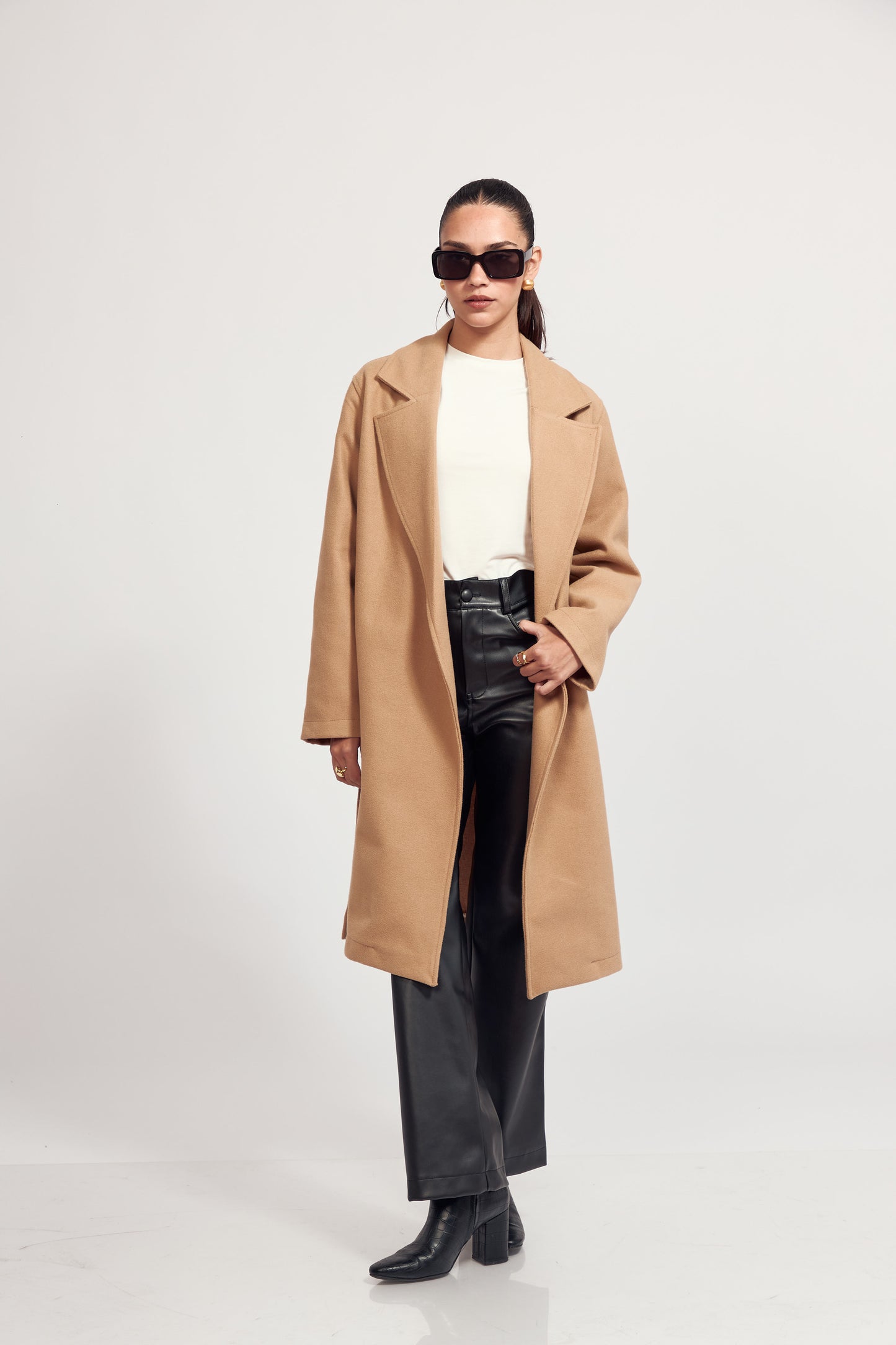 Abrigo de Paño Venecia Beige