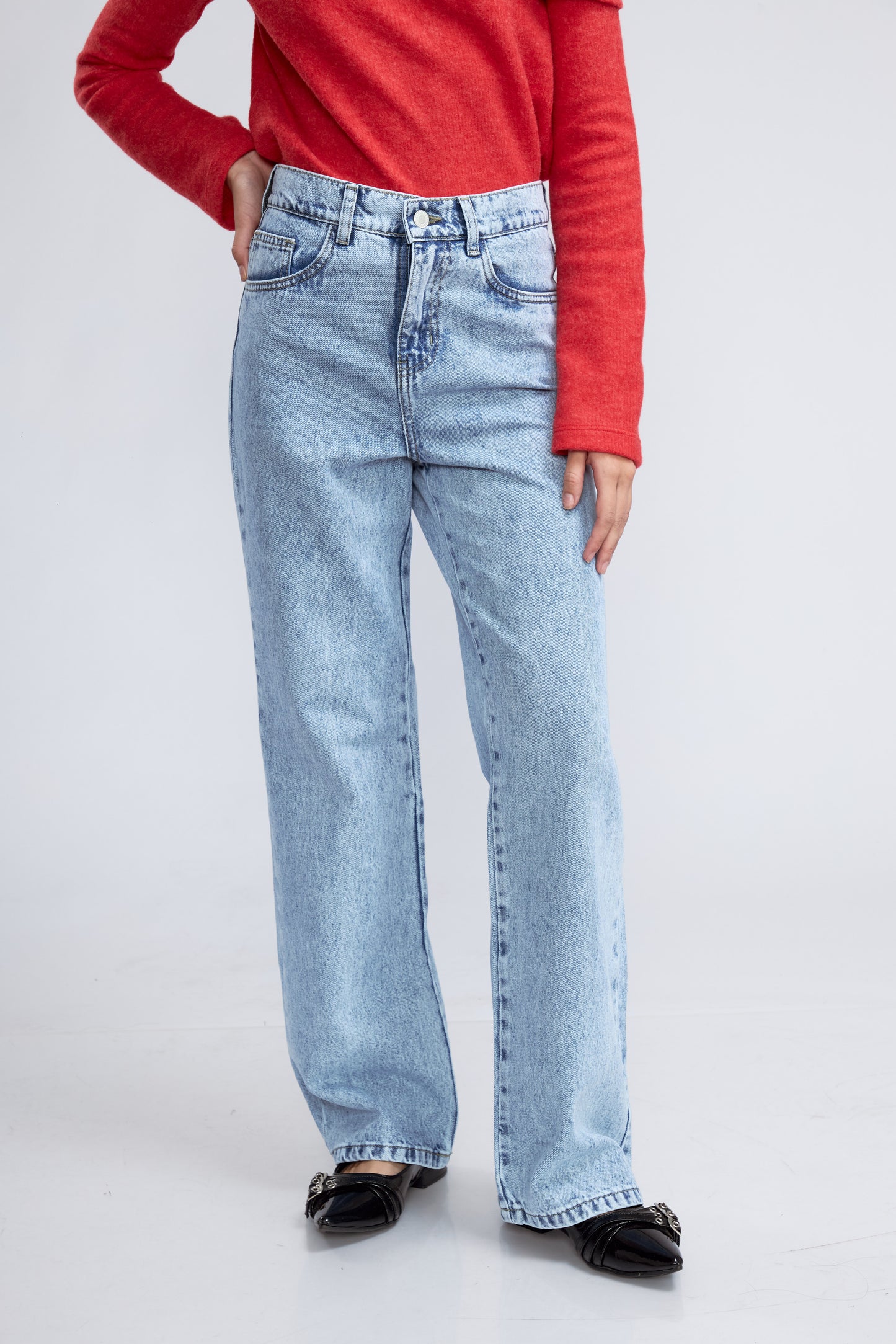 Pantalón Morelia Recto Celeste Intermedio