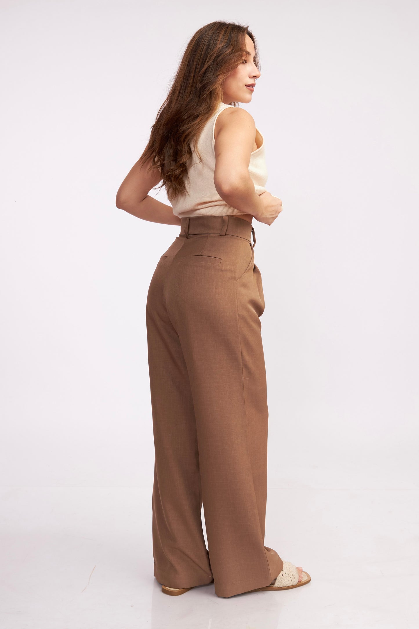 Giorgia Pant Marrón