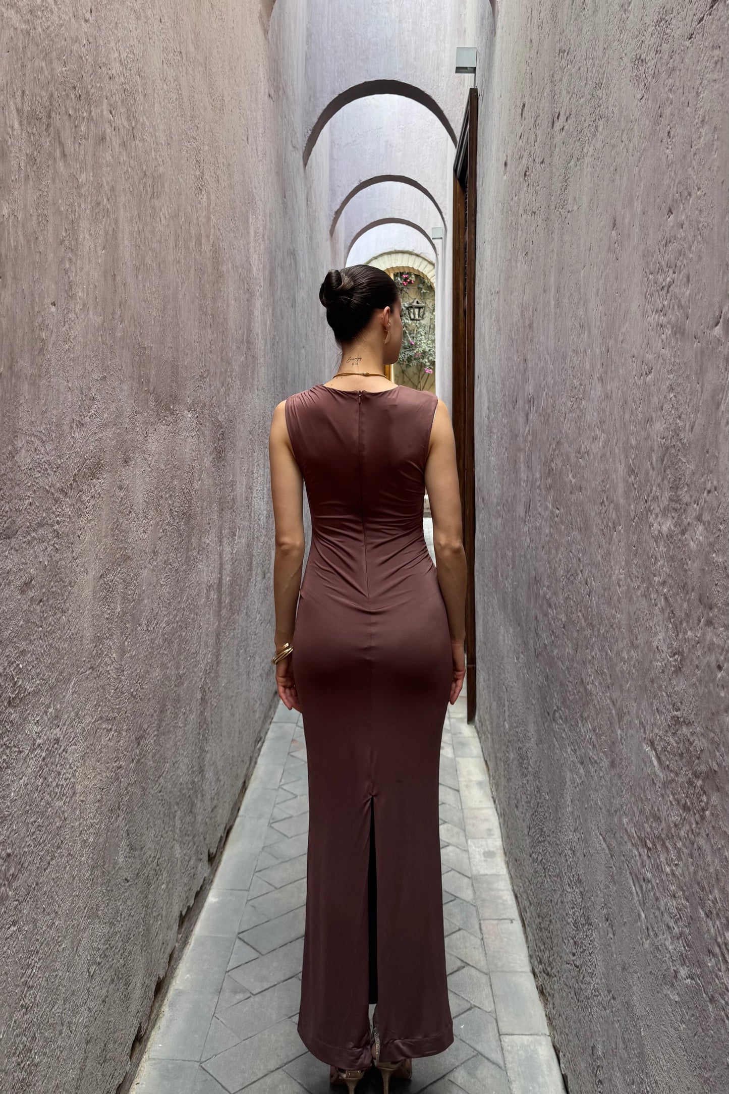 Vestido Gracia Marrón