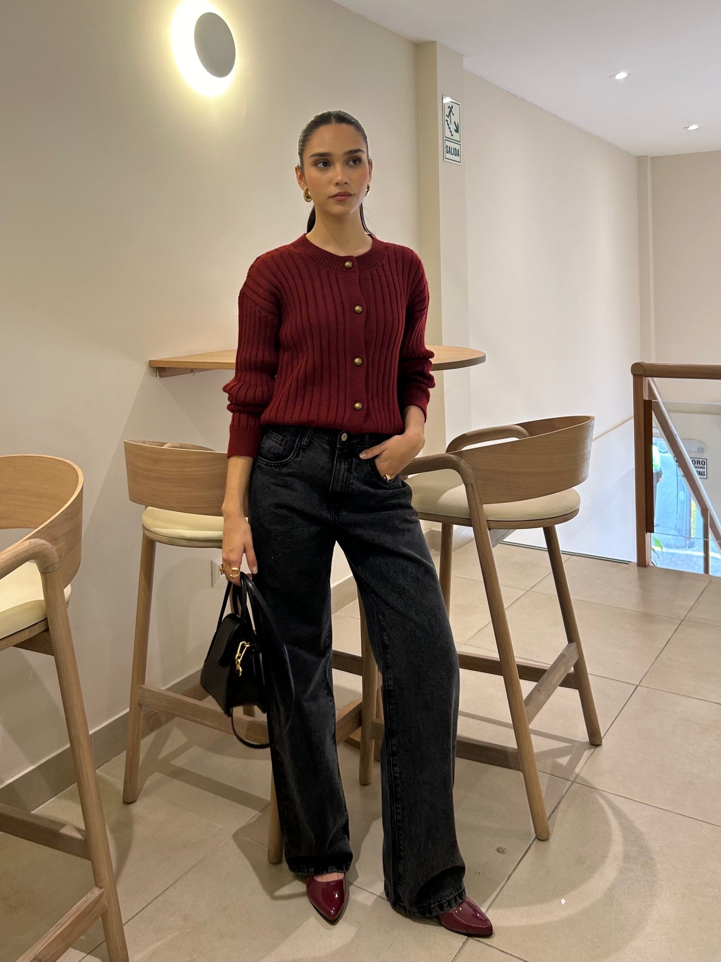 Pantalón Baggy Palermo Negro Vintage