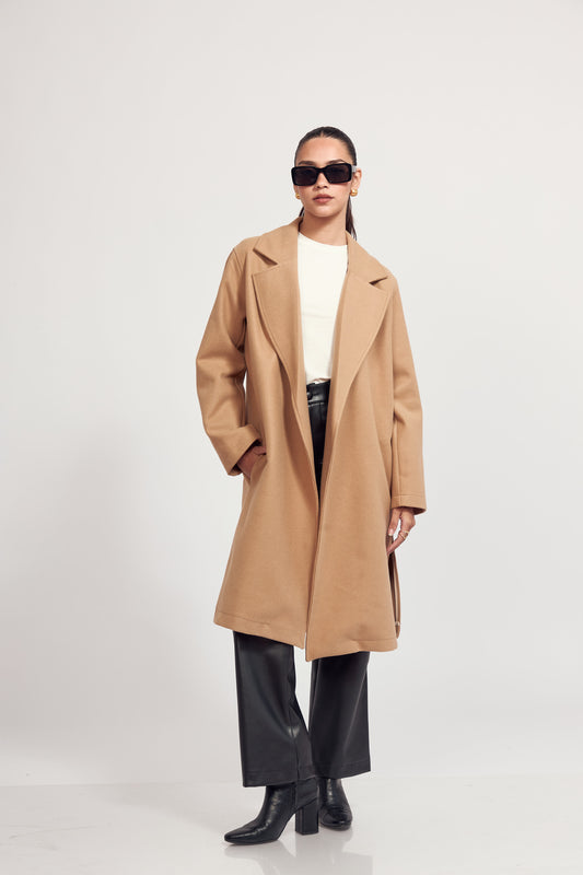 Abrigo de Paño Venecia Beige