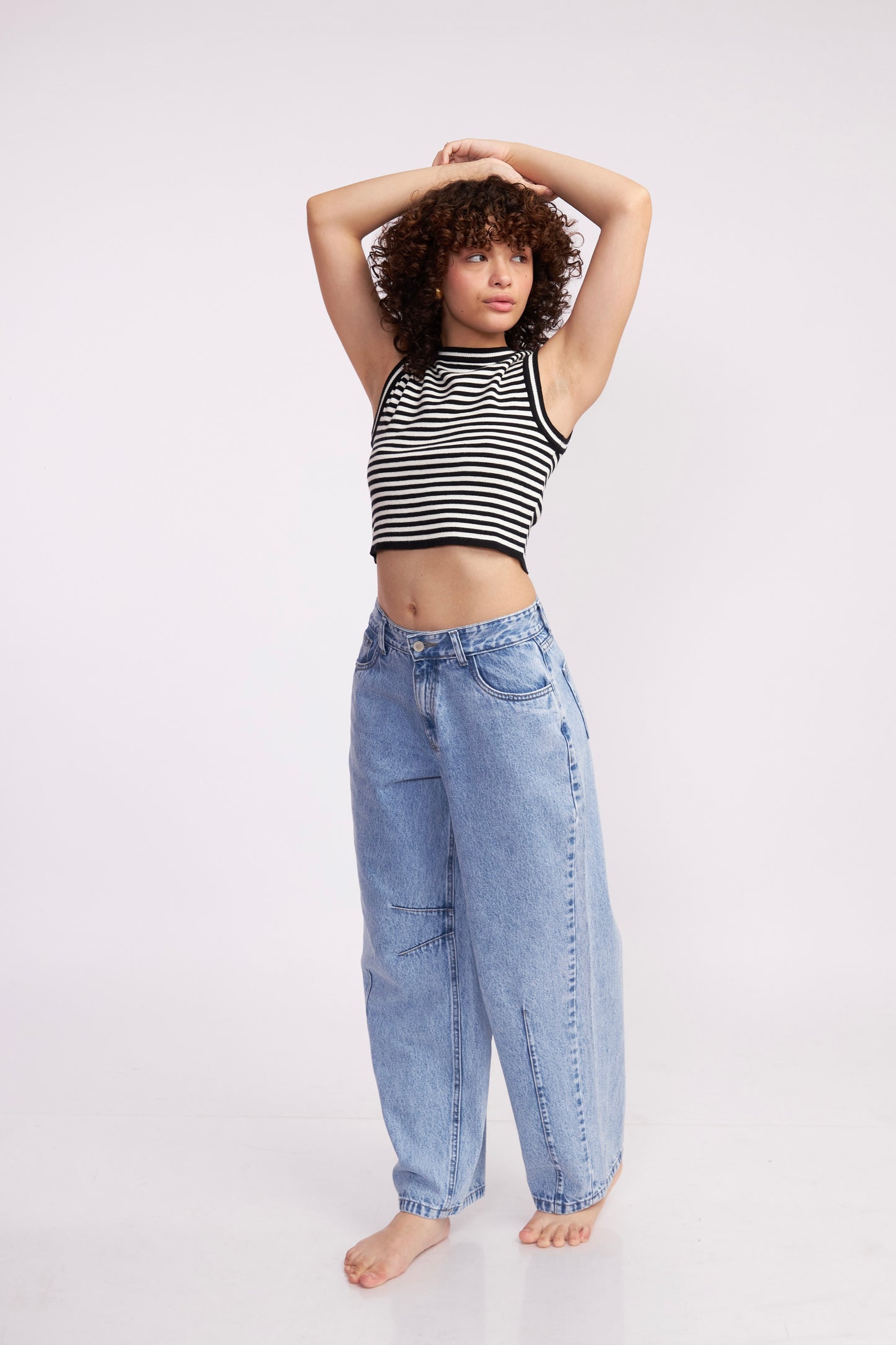 Pantalón Balloon Celeste