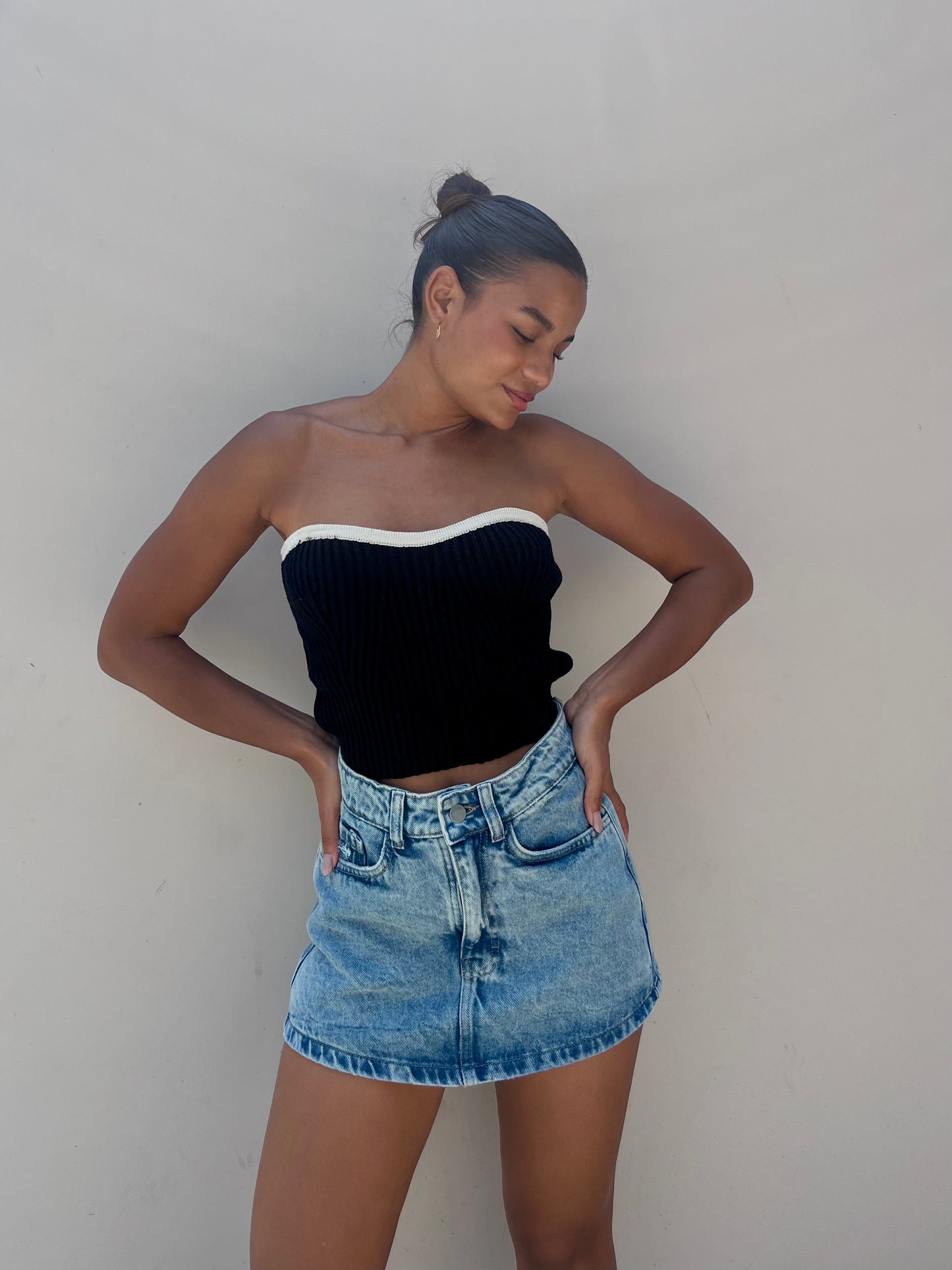FALDA SHORT DENIM
