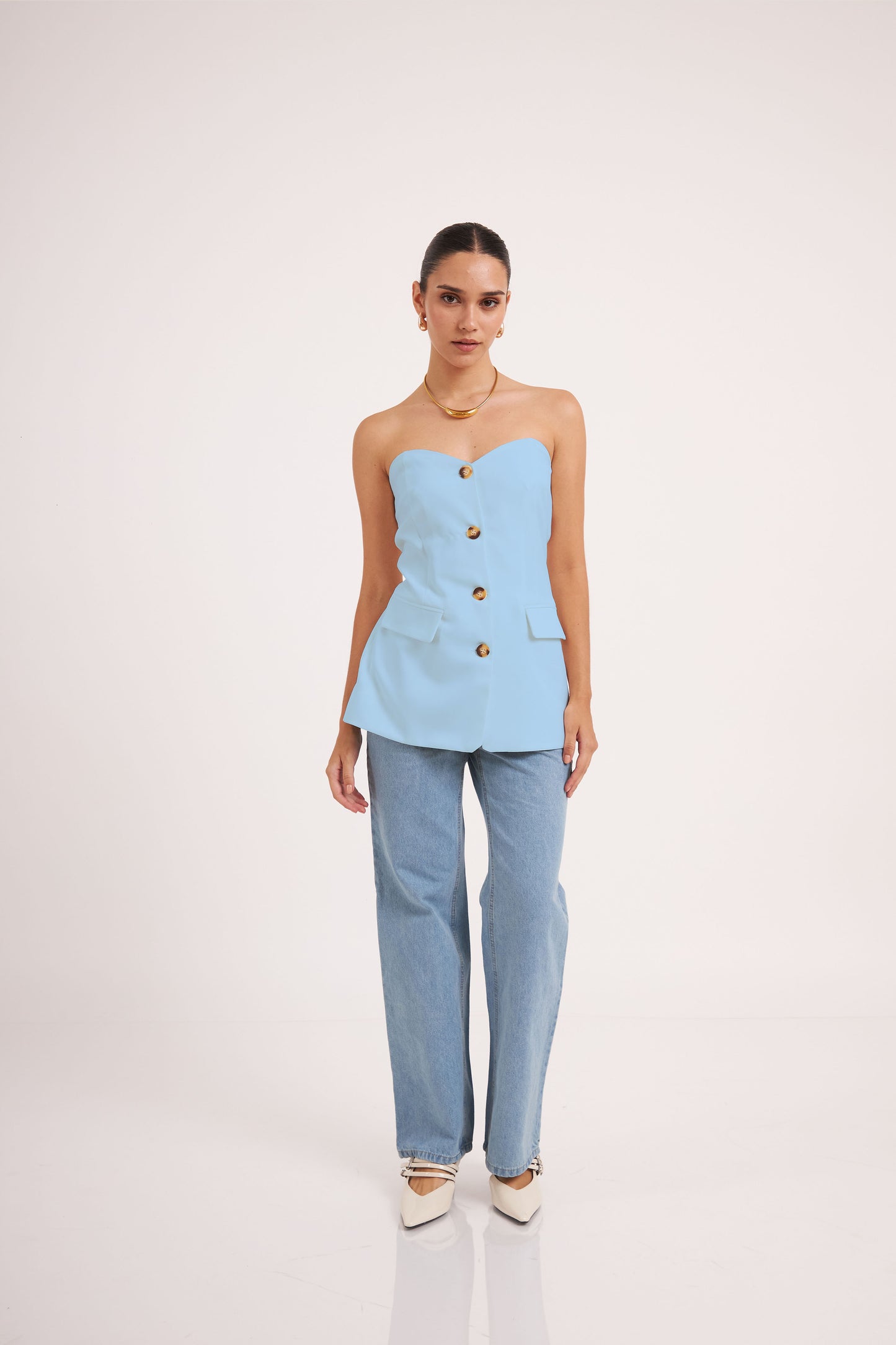 Chaleco Gretta Celeste