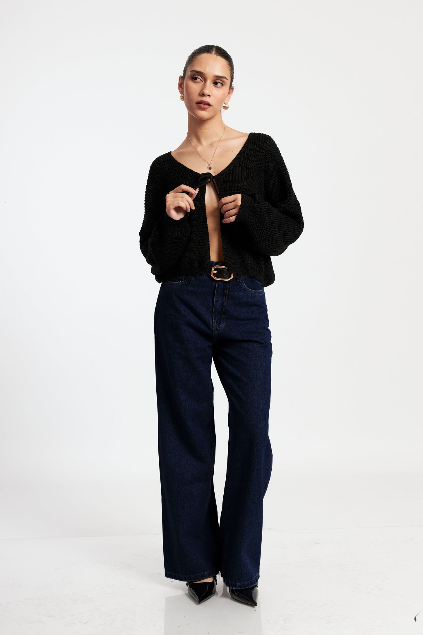 Pant Wide Leg azul madera