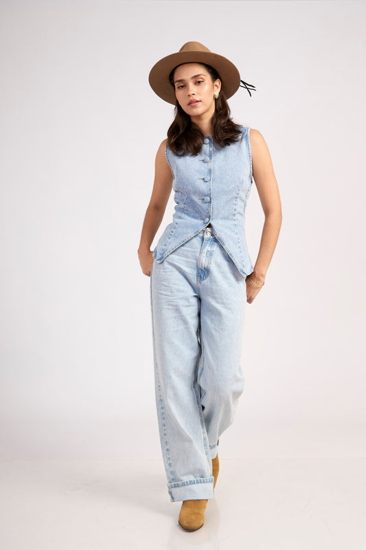 Chaleco Austria Celeste