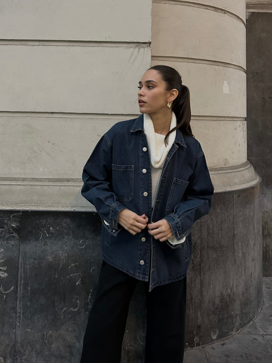 Camisaco Denim Agatha Azul Vintage