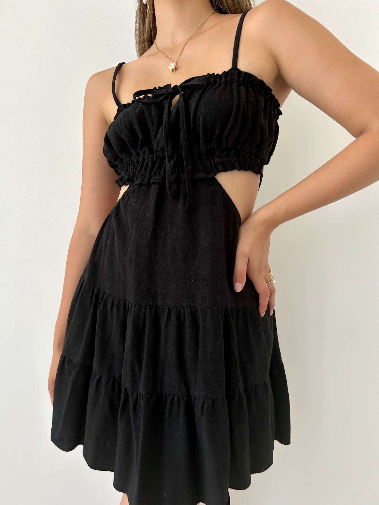 SANTORINI DRESS NEGRO