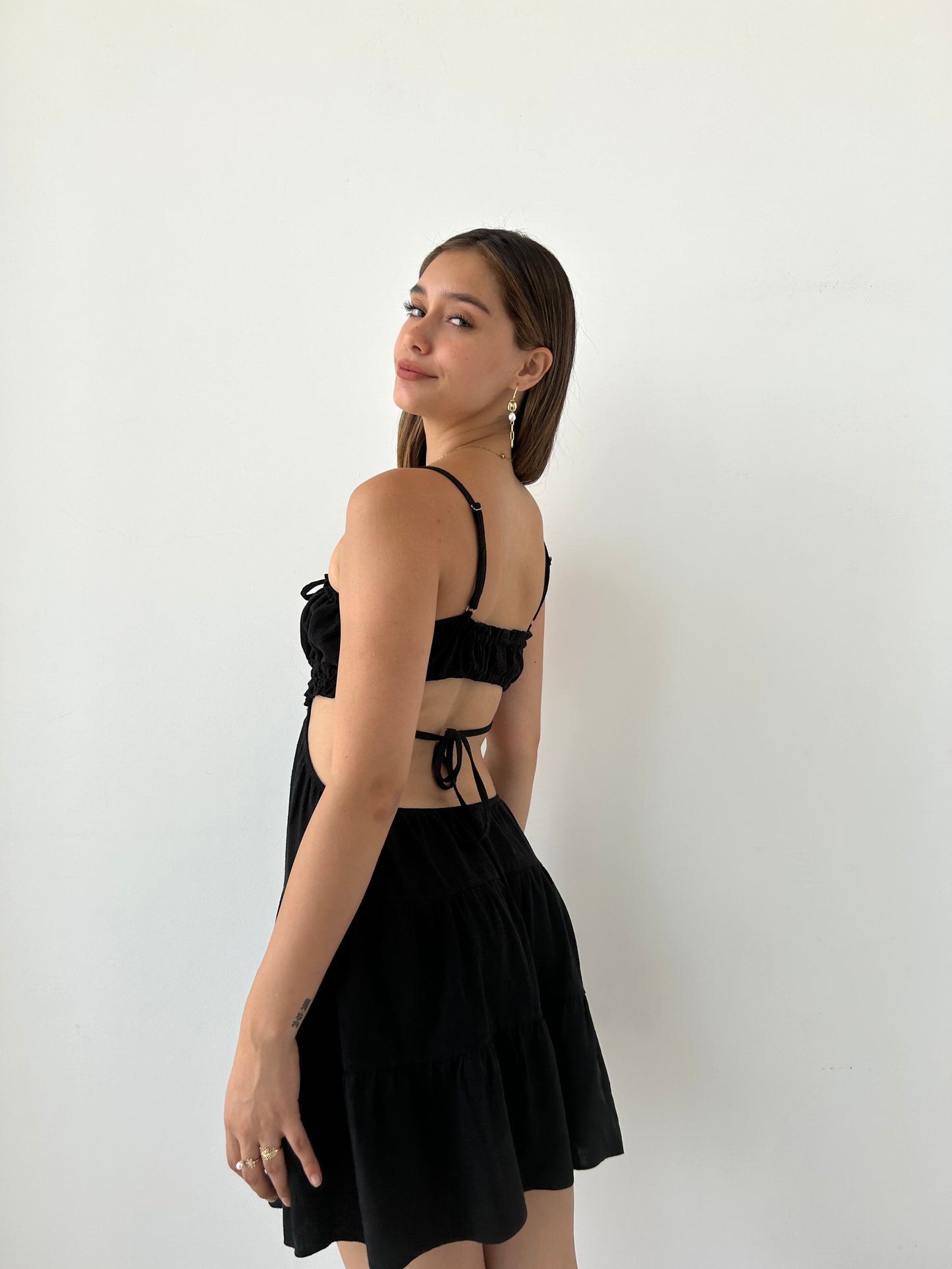 SANTORINI DRESS NEGRO