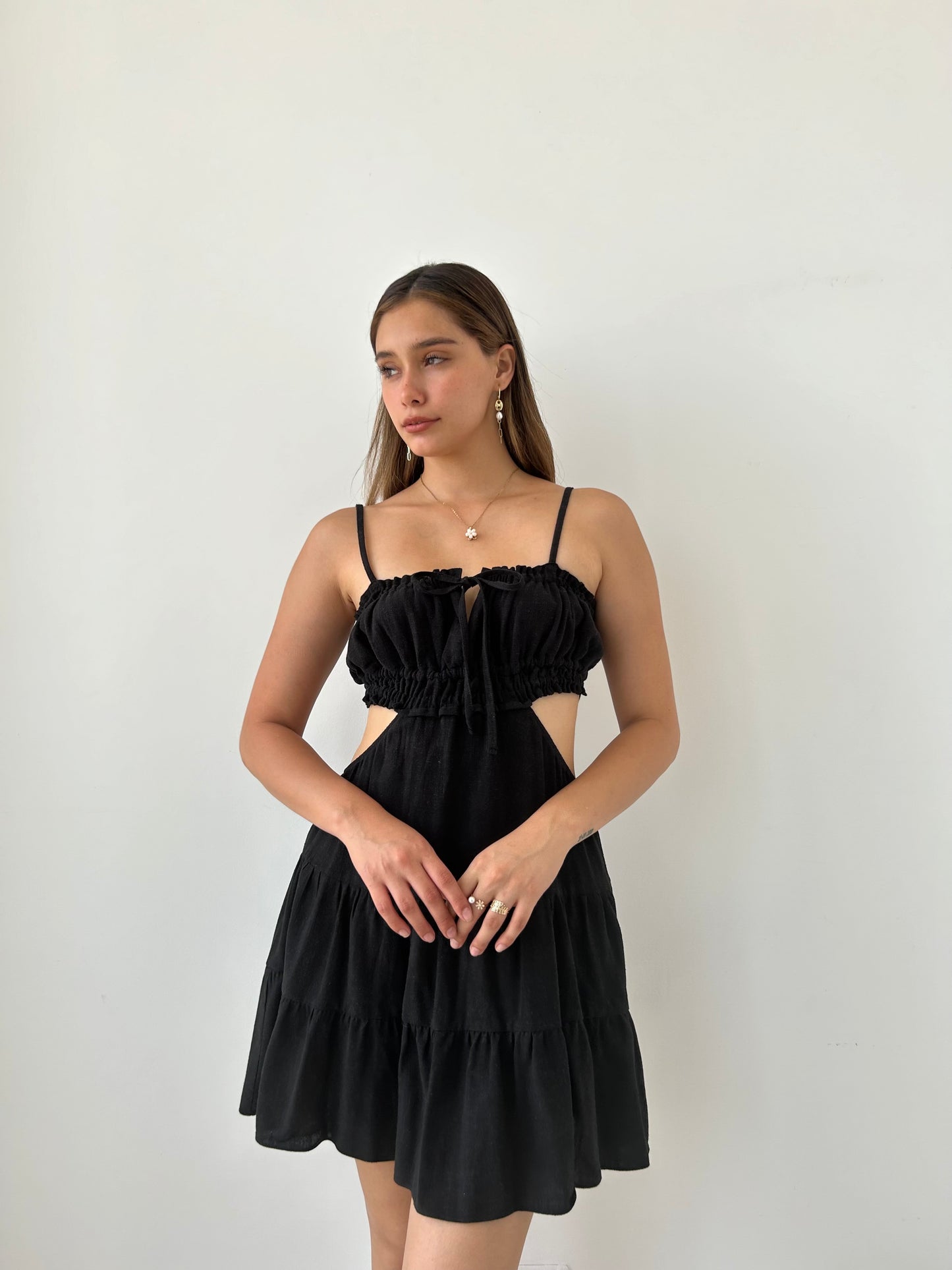 SANTORINI DRESS NEGRO