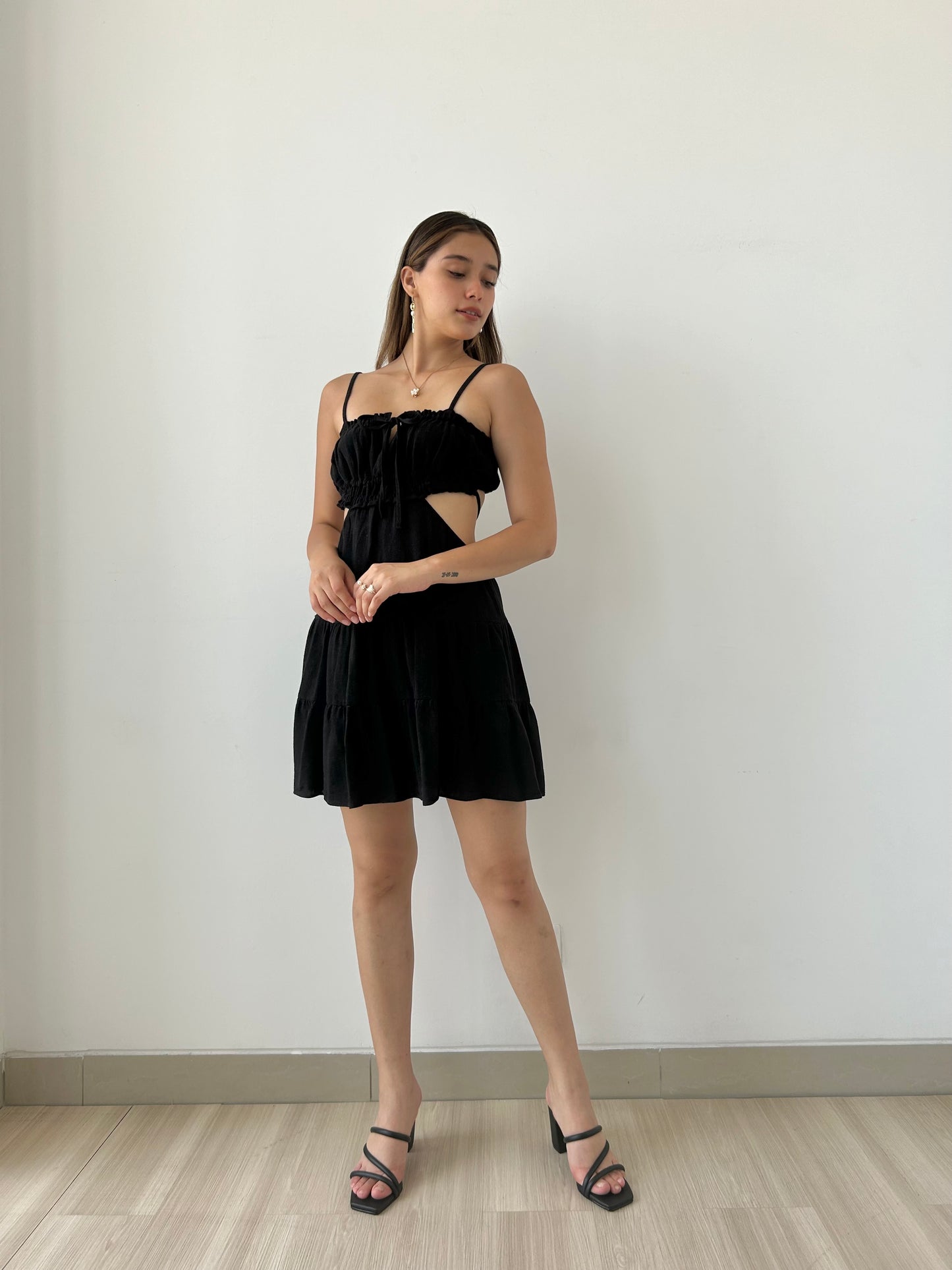 SANTORINI DRESS NEGRO