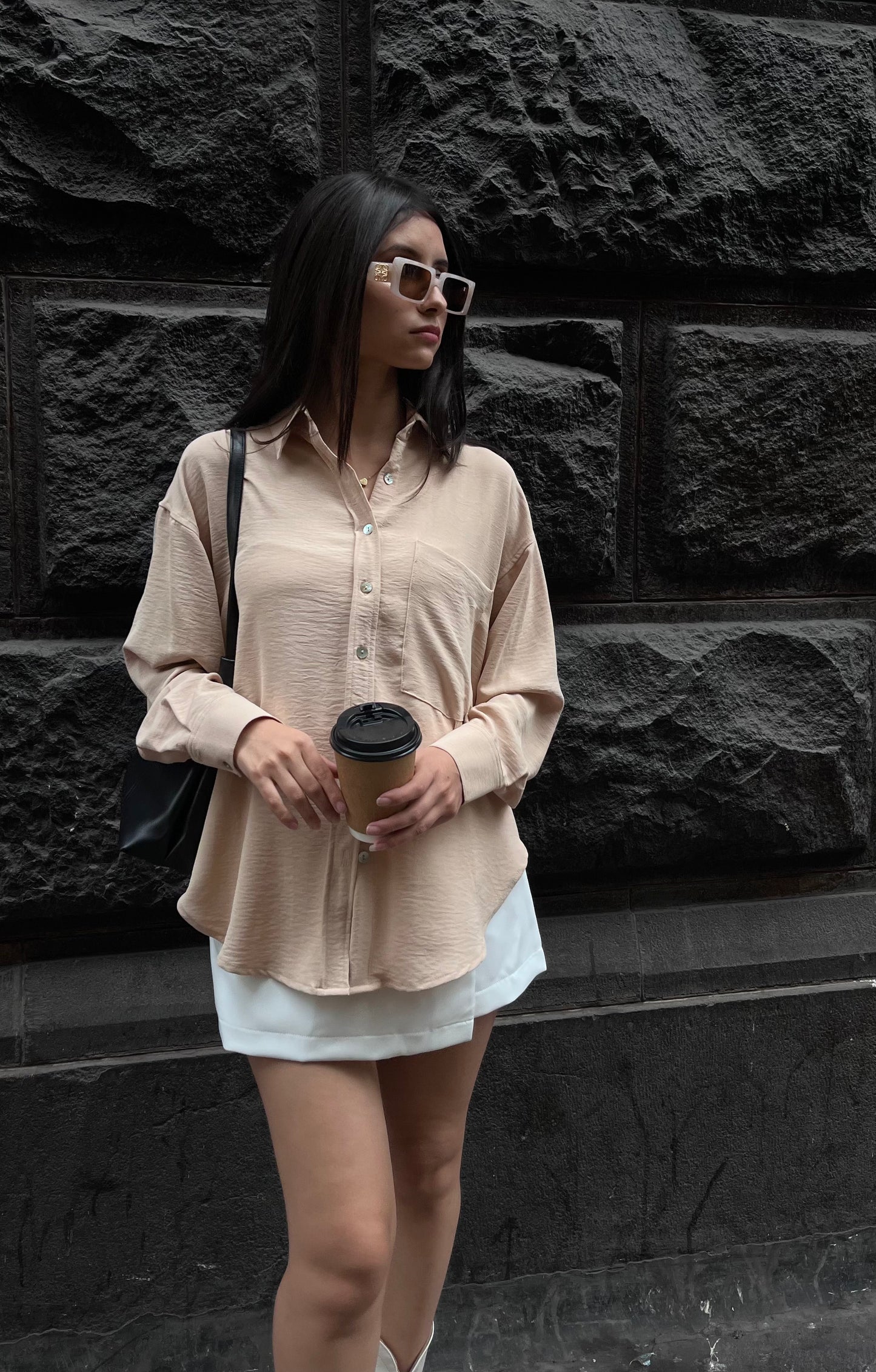 Camisa Barcelona Beige