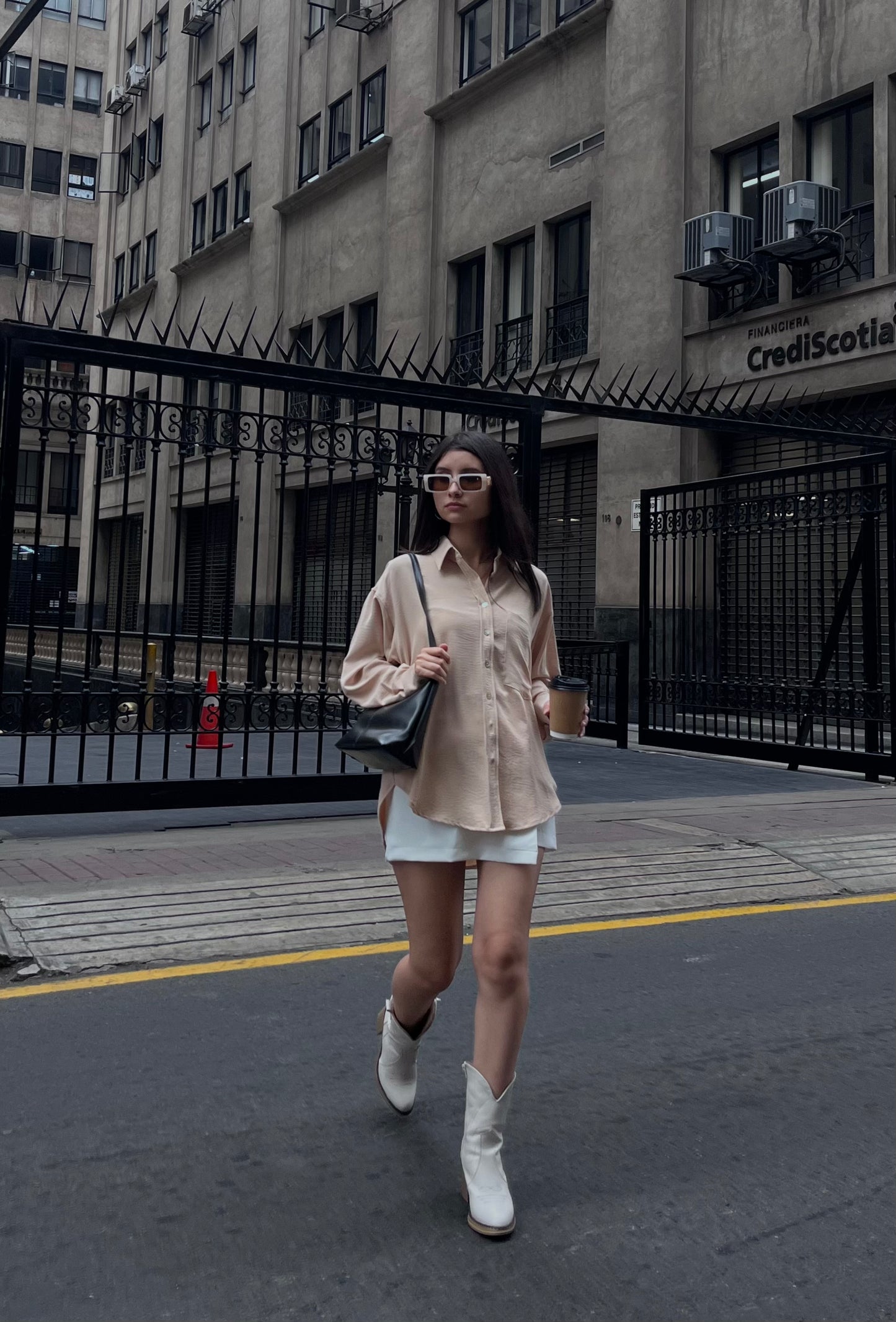 Camisa Barcelona Beige