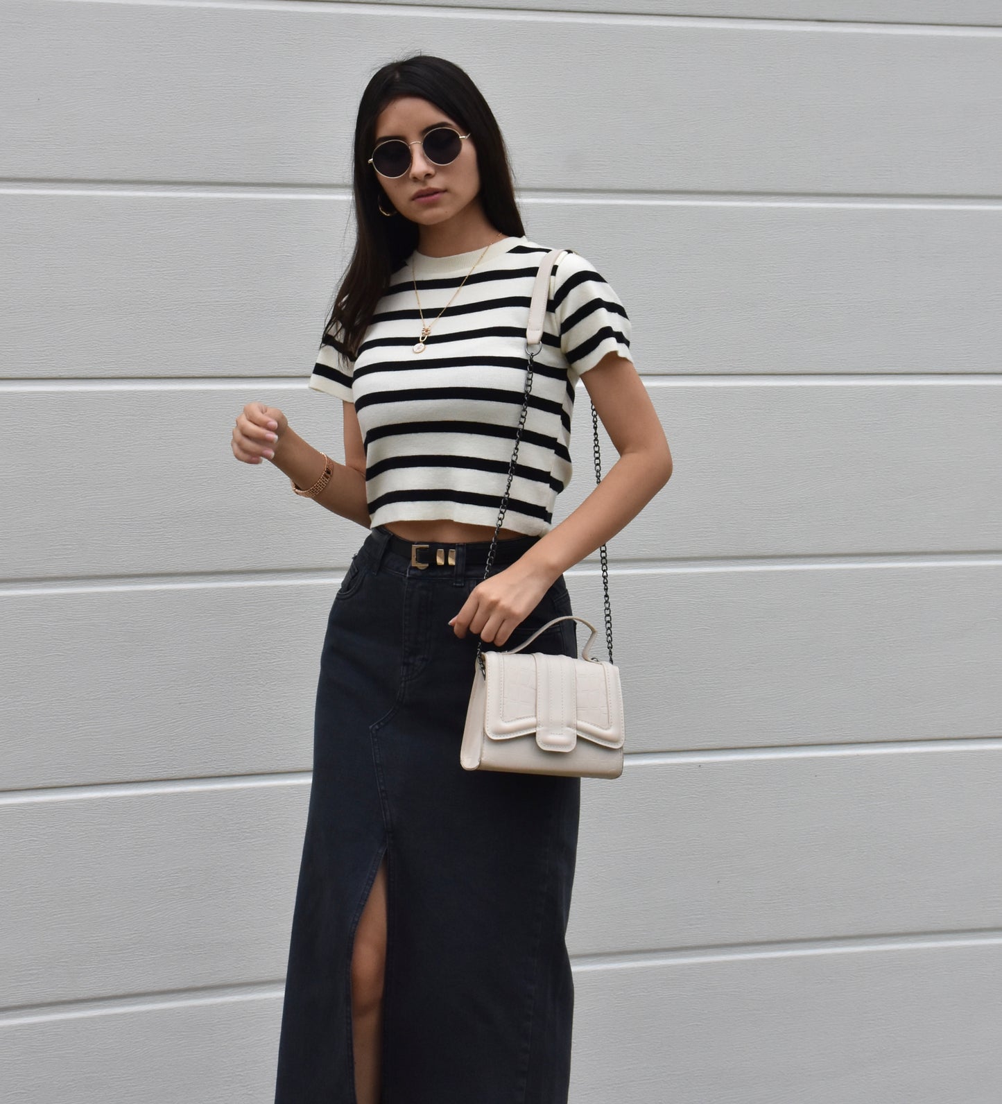 Maxi Falda Sevilla Degradado Negro