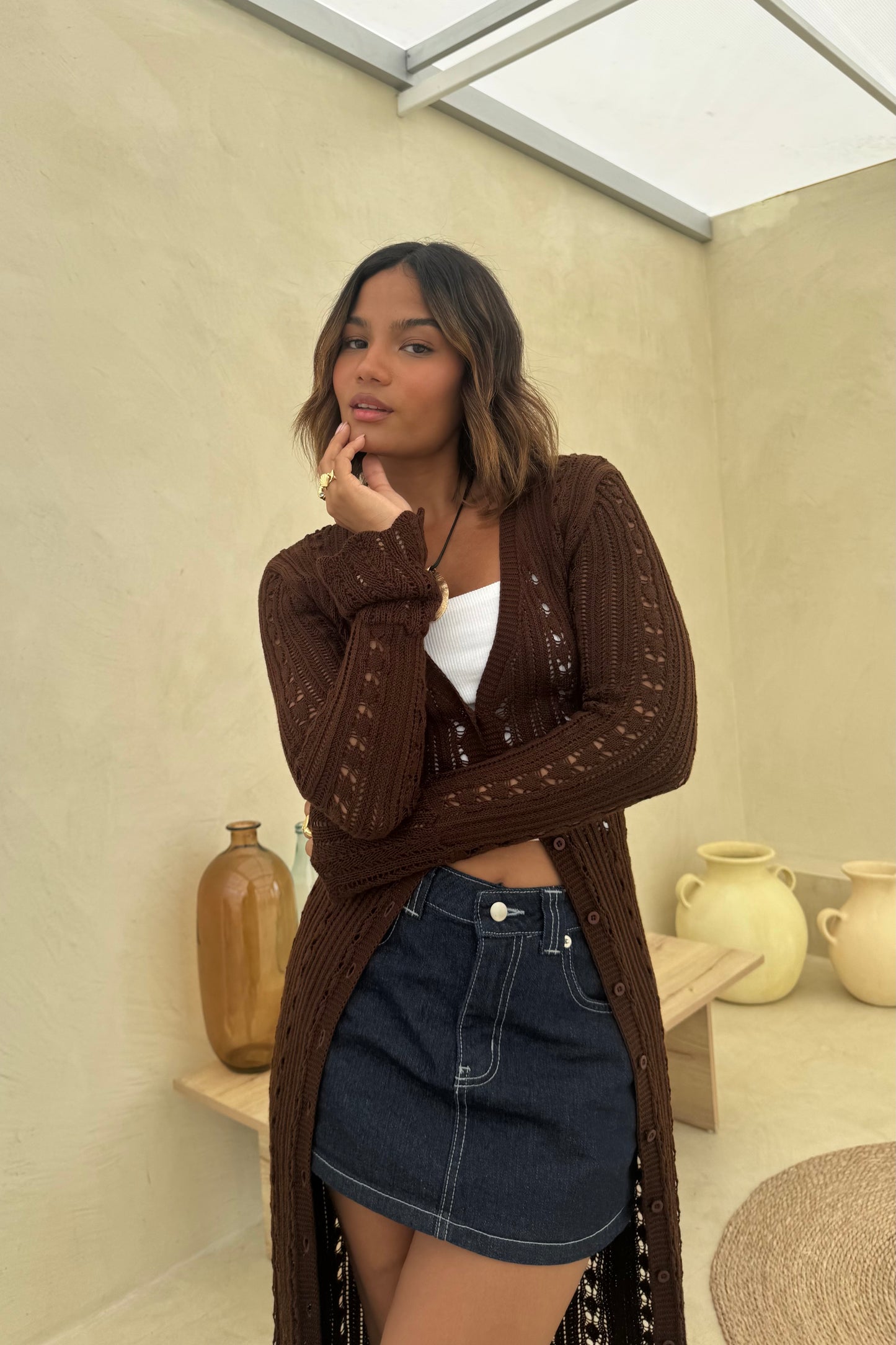 Capa Vestido Bárbara Marrón