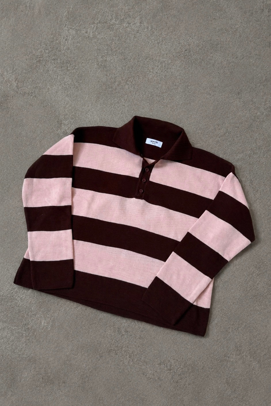 Sweater Sienna Marrón con Rosado
