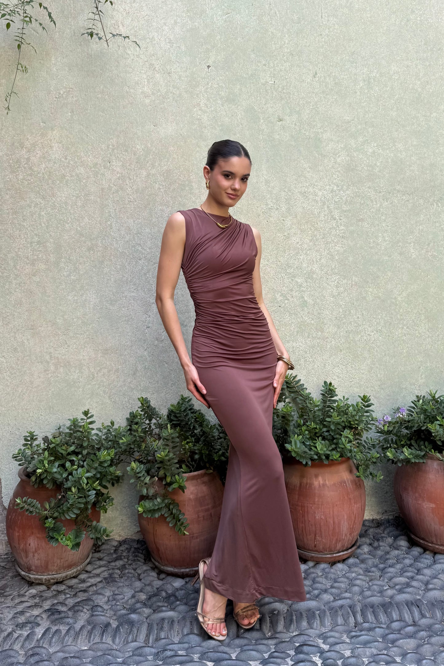 Vestido Gracia Marrón