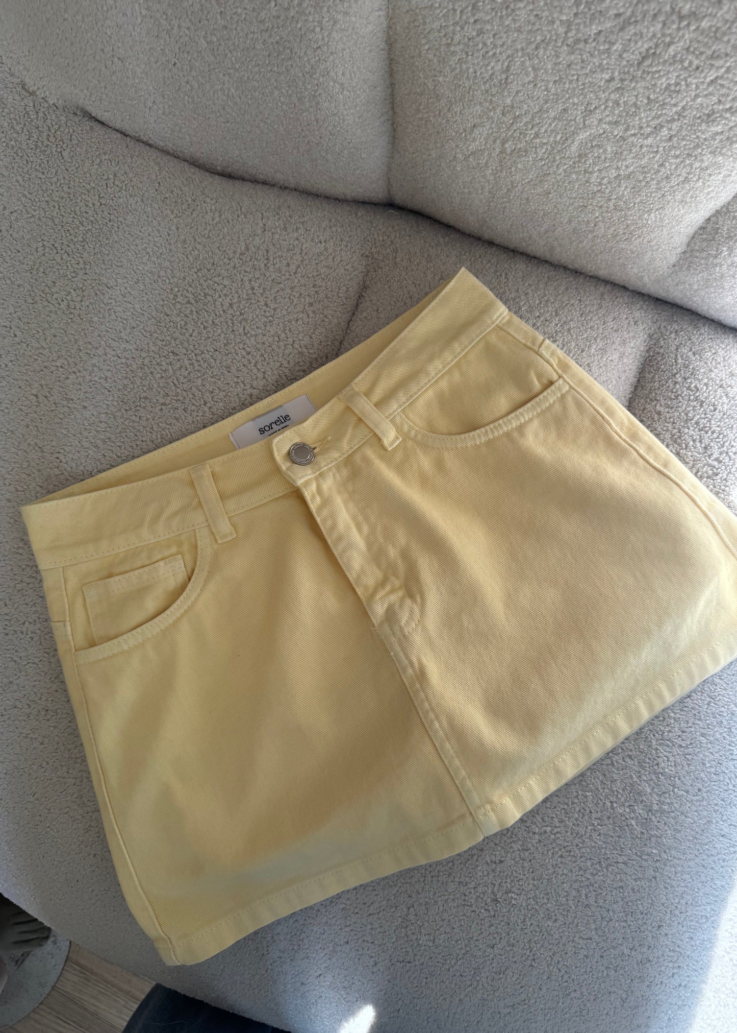 Falda Short Athenas amarillo