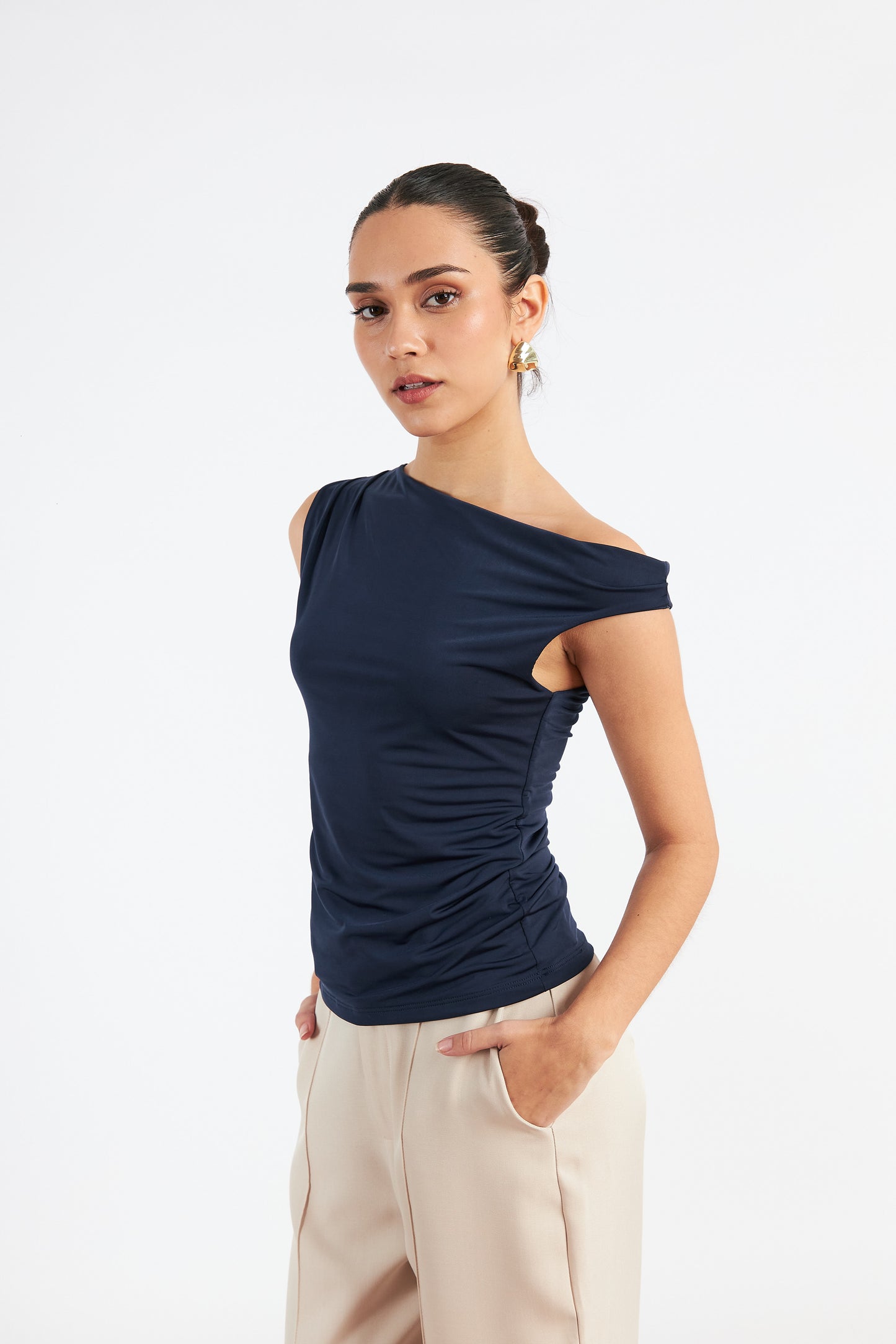 Blusa Asimétrica Shaniah Azul