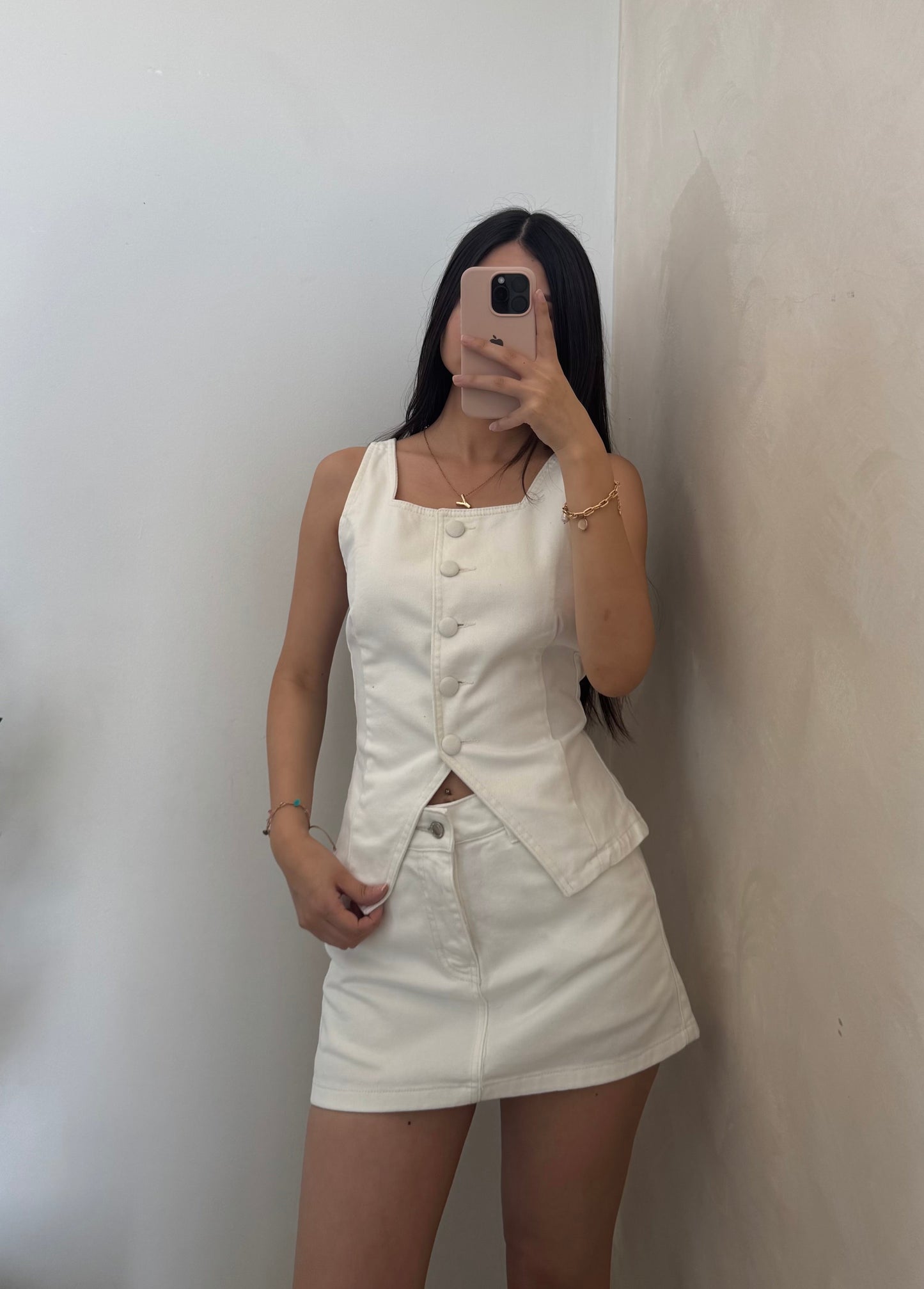 Falda Short Athenas perla