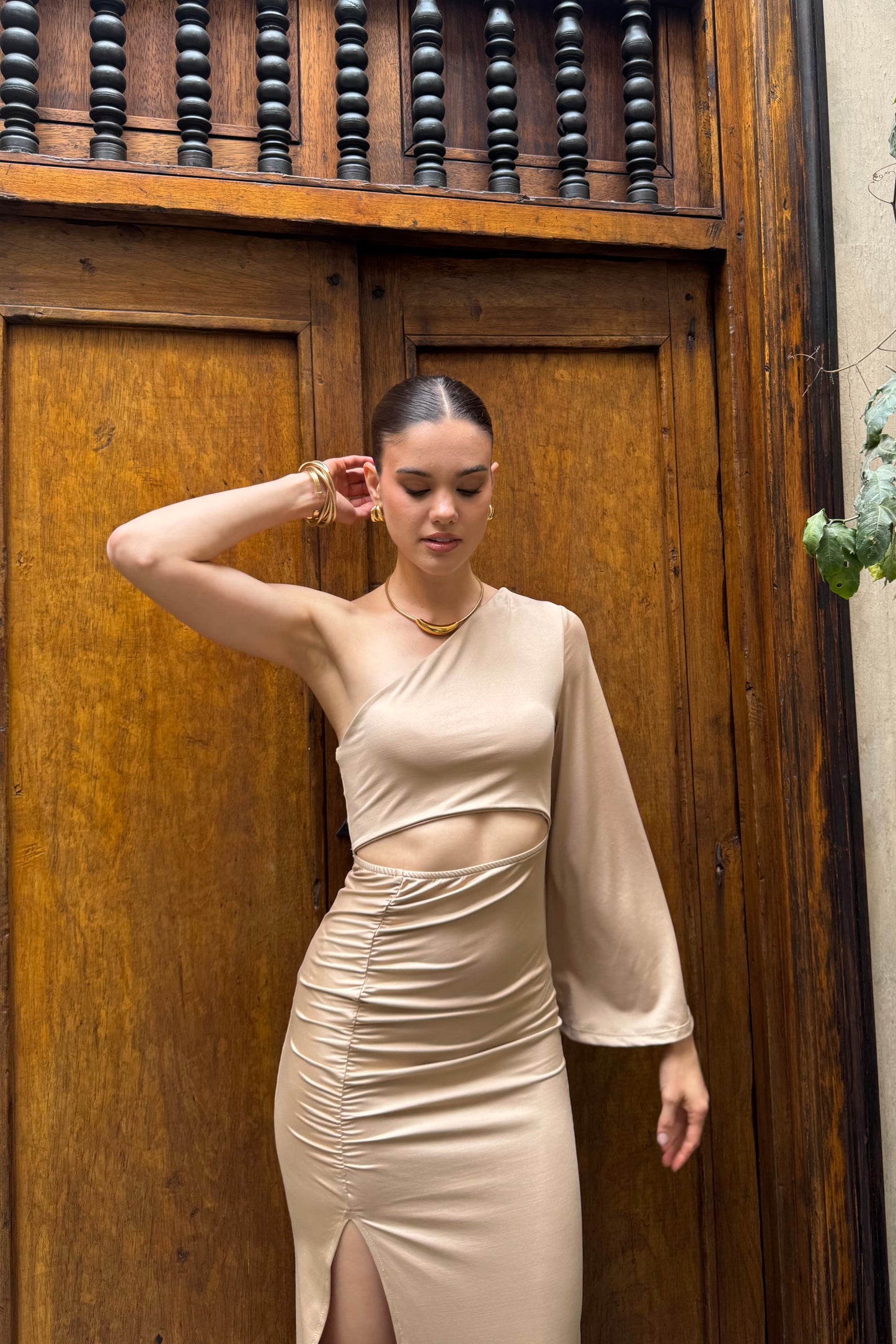 Vestido Ginebra Beige