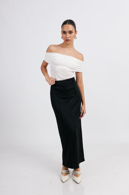 Maxifalda sienna negro