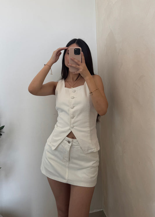 Falda Short Athenas perla