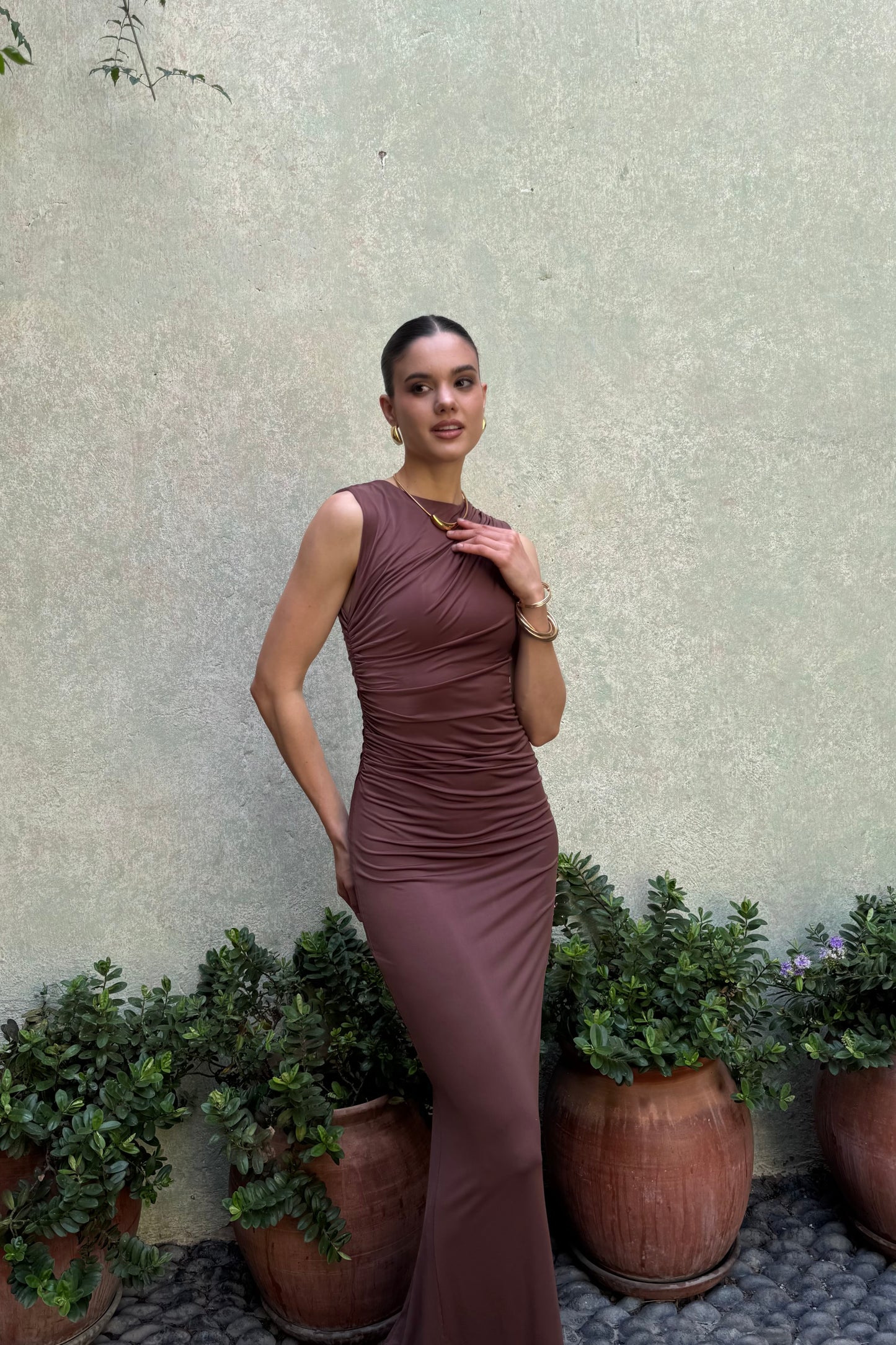 Vestido Gracia Marrón